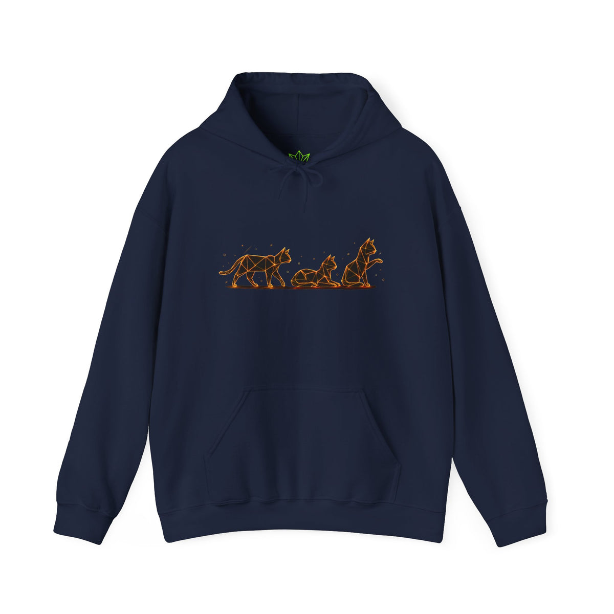 Origami Cat Trio Hoodie | Authenticity Instinct Hoodie