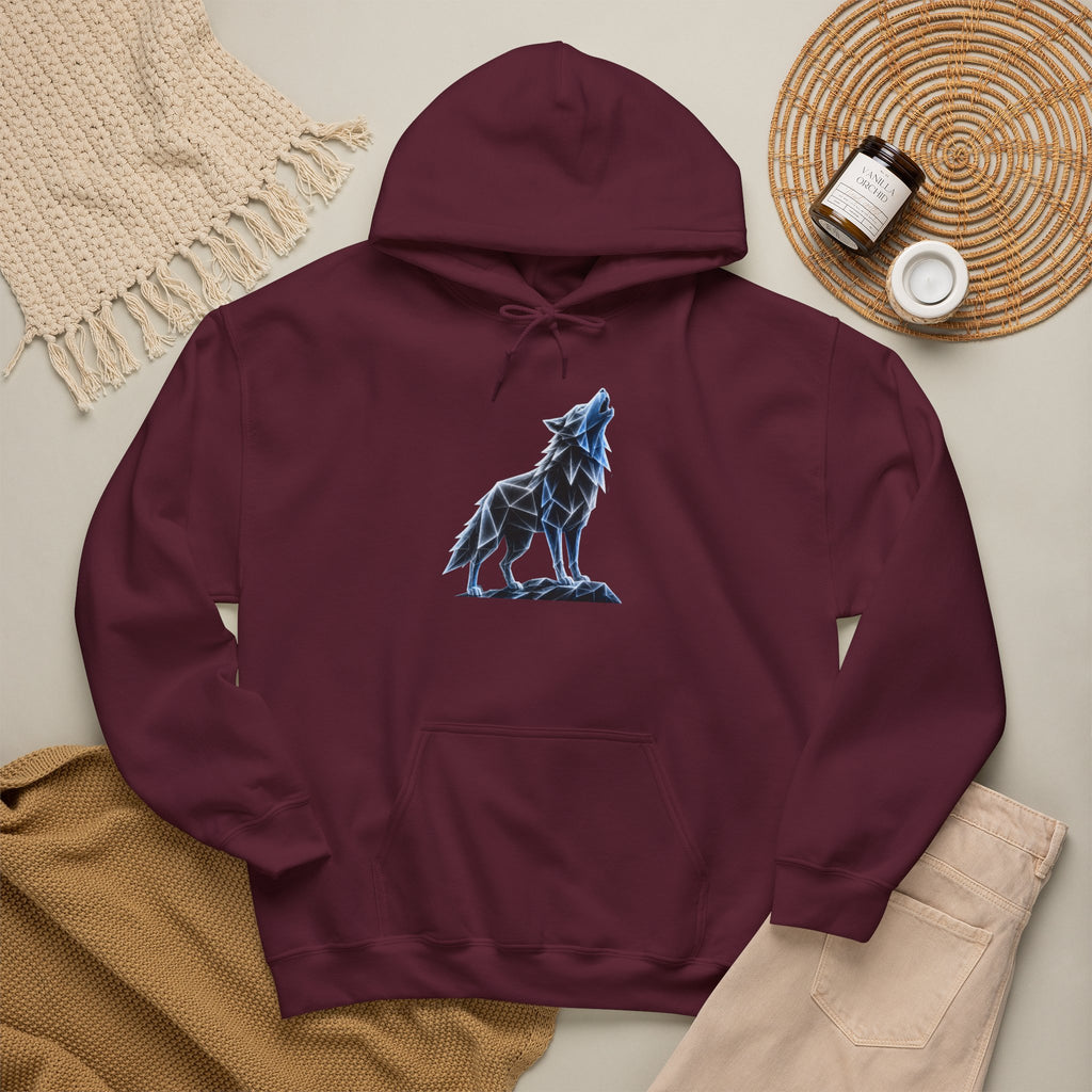 Origami Wolf Hoodie. Belonging Instinct Sweatshirt