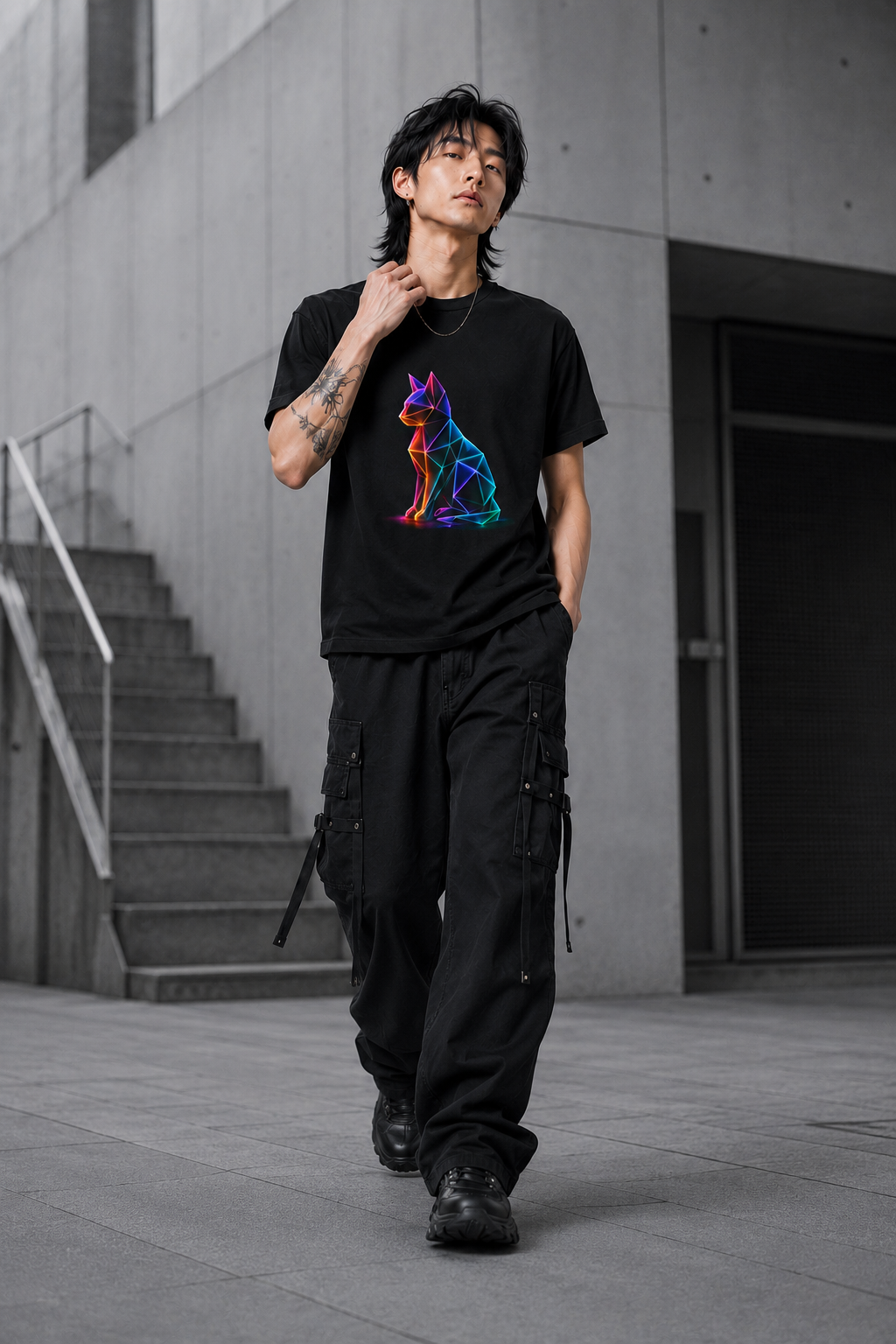 Origami Cat Shirt. Authenticity Instinct Tee