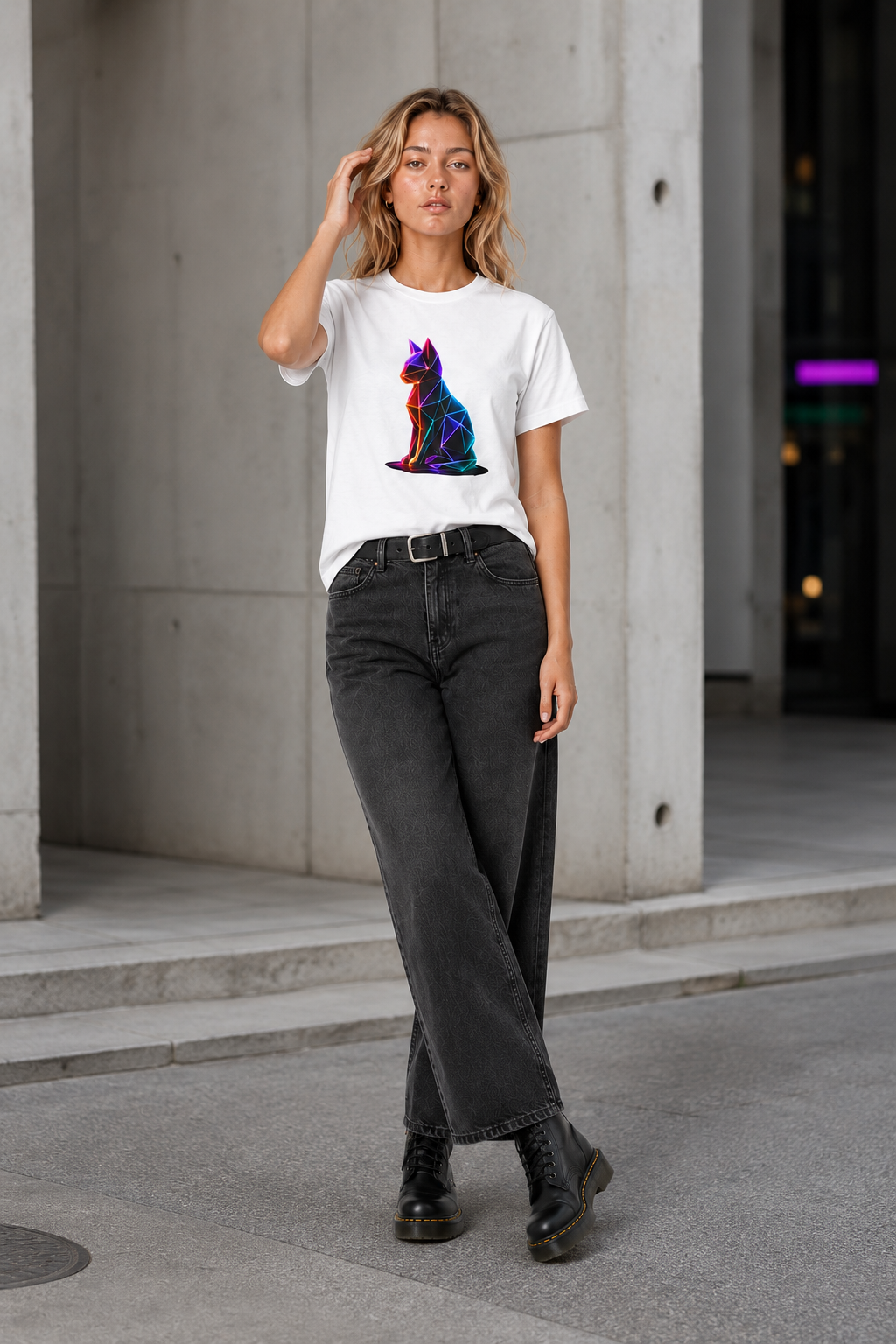 Origami Cat Shirt. Authenticity Instinct Tee