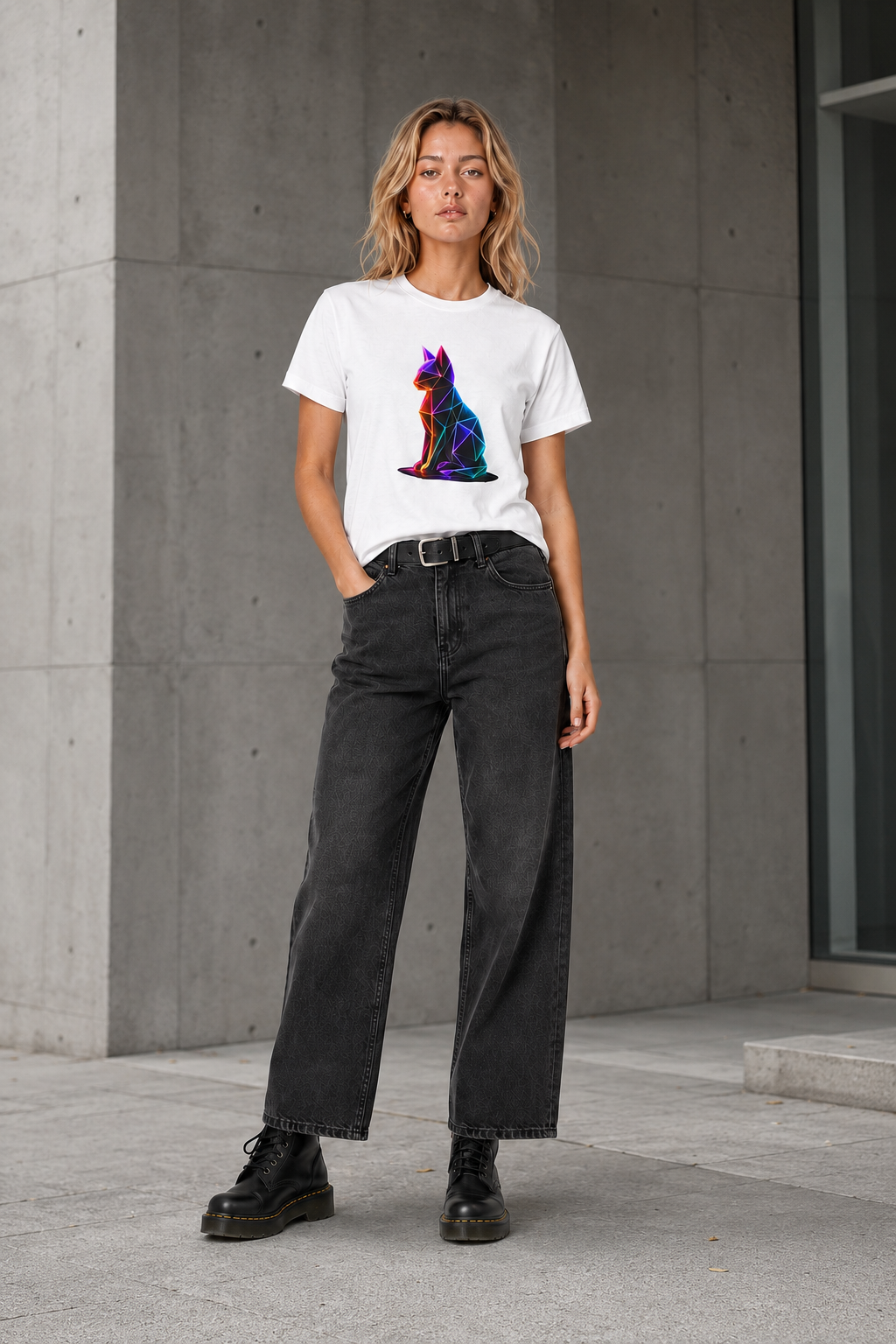 Origami Cat Shirt. Authenticity Instinct Tee