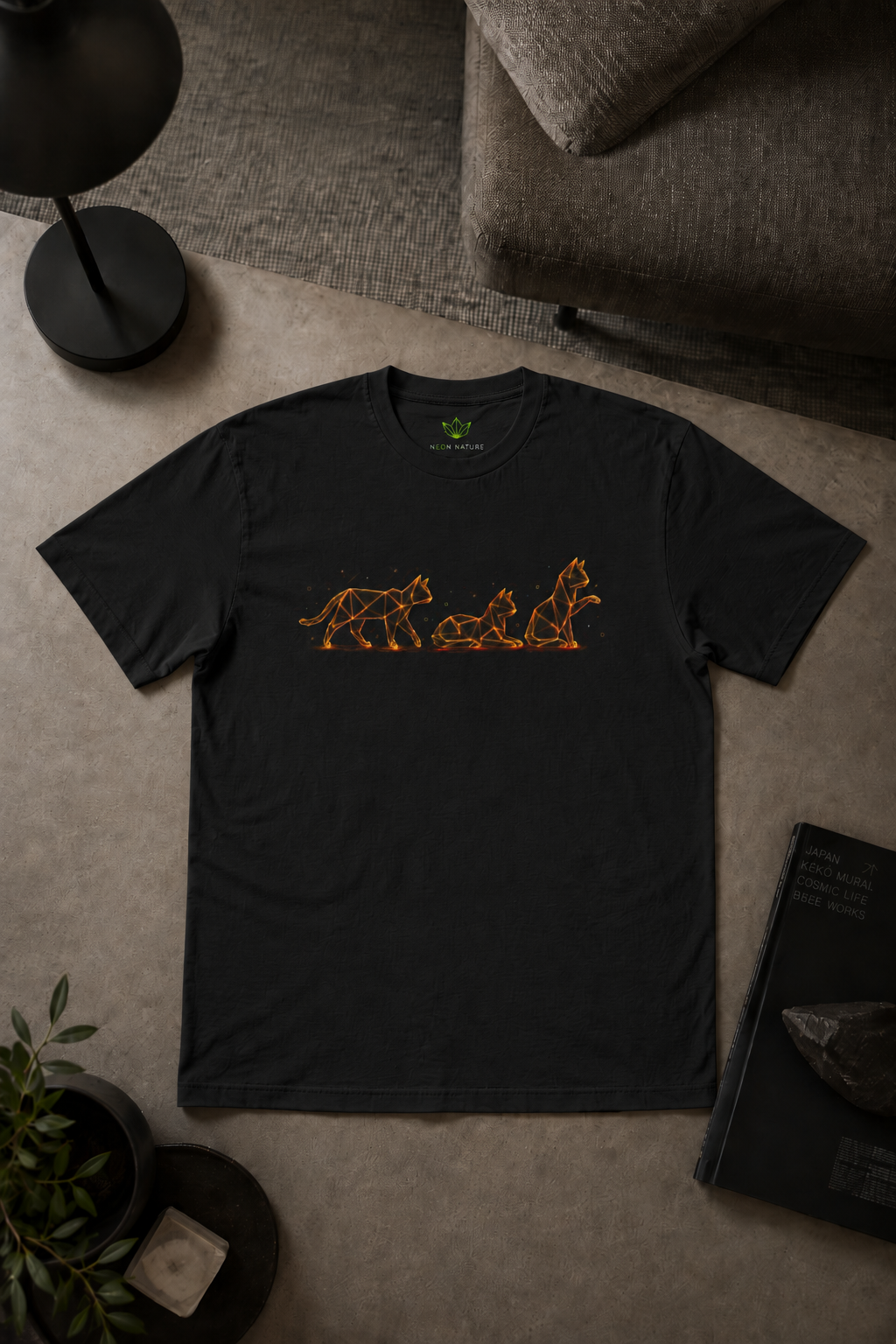 Origami Cats T-Shirt. Authenticity Instinct Tee