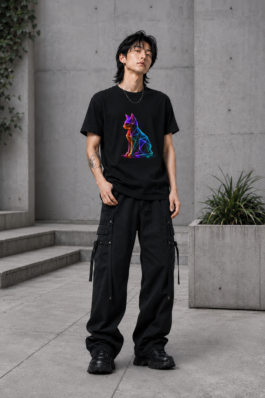 Origami Cat Shirt. Authenticity Instinct Tee