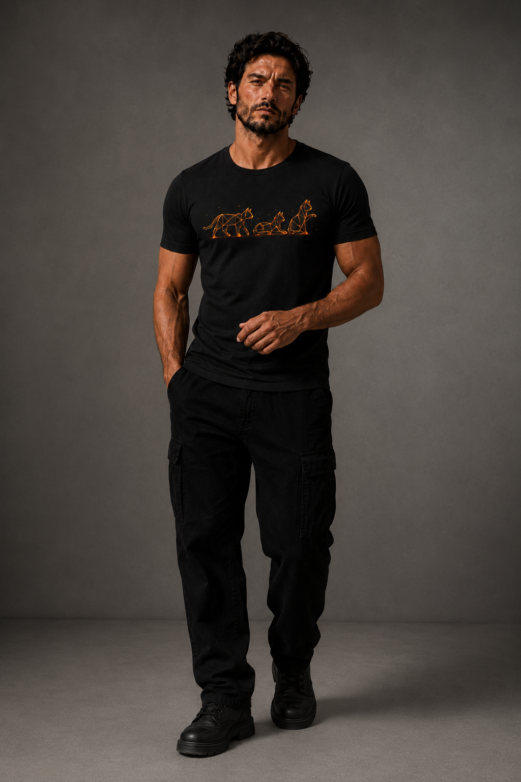 Origami Cats T-Shirt. Authenticity Instinct Tee