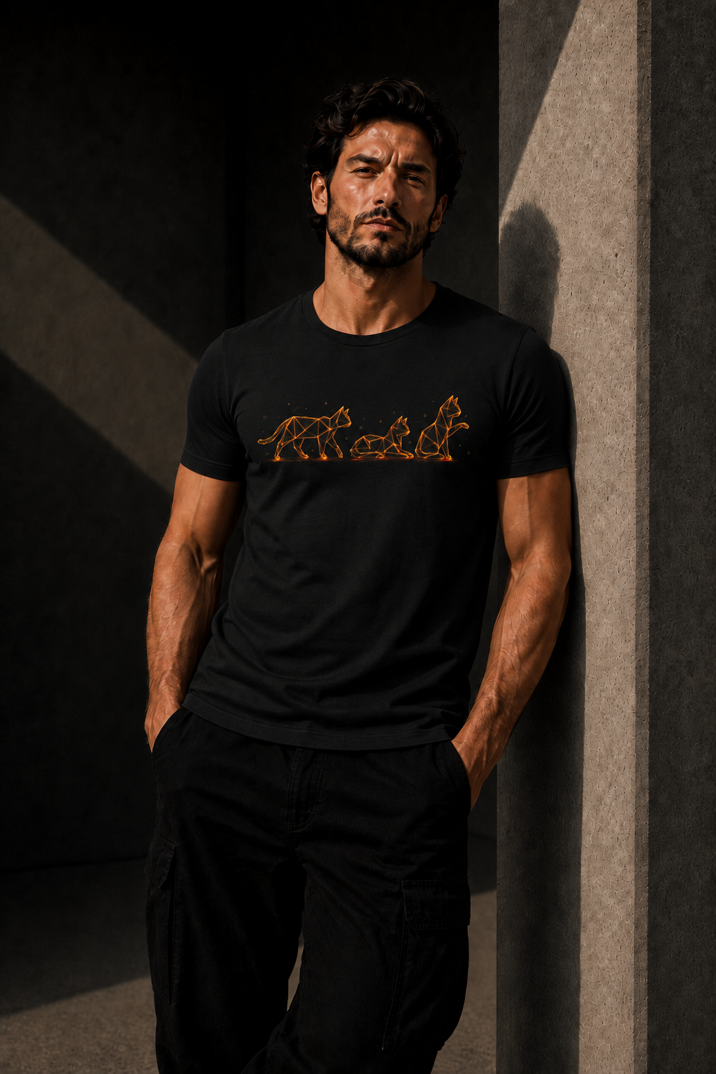 Origami Cats T-Shirt. Authenticity Instinct Tee