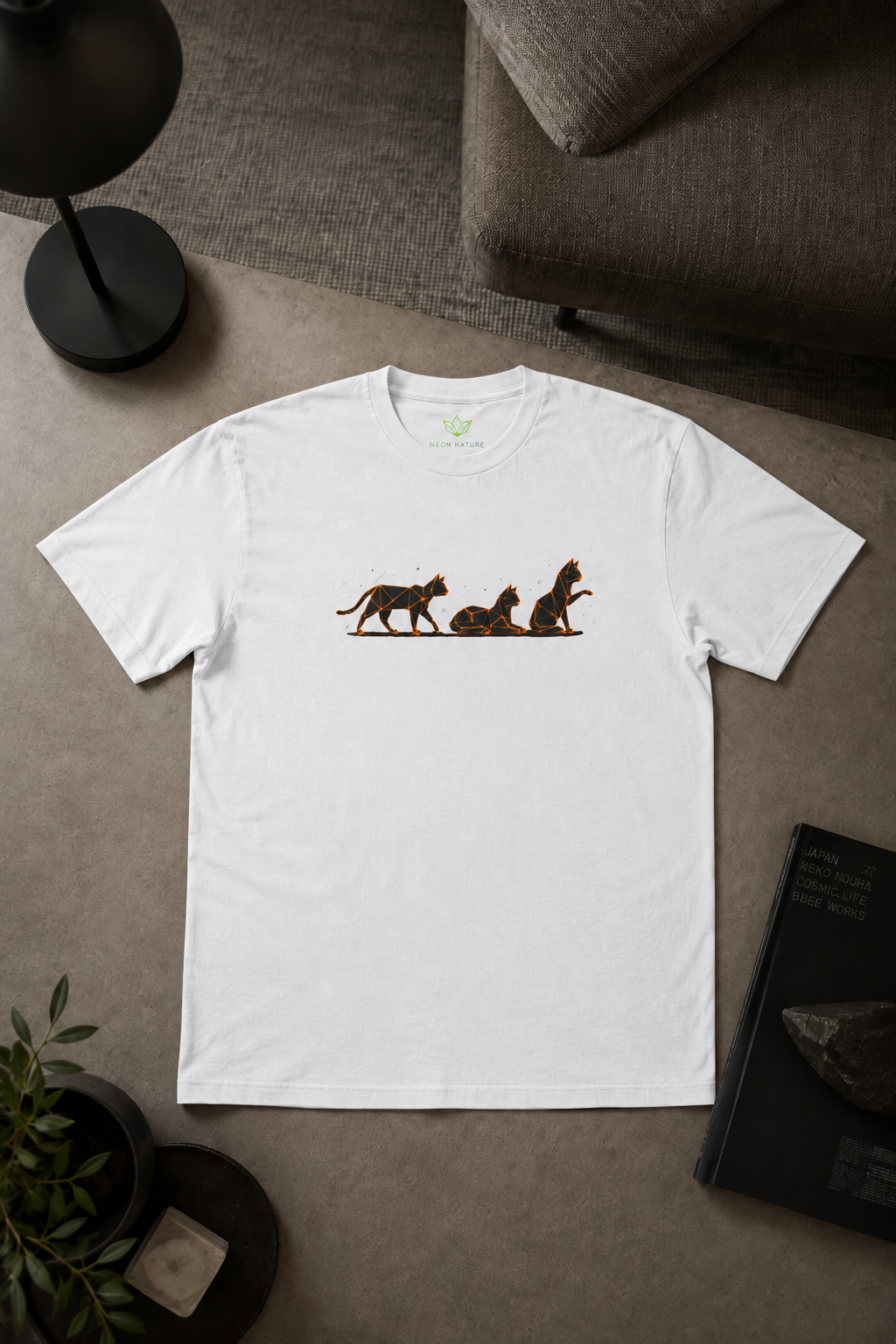 Origami Cats T-Shirt. Authenticity Instinct Tee