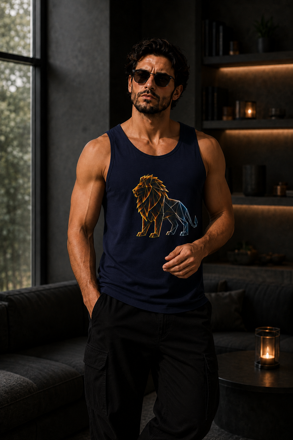 Origami Lion Tank Top. Presence Instinct Tank Top