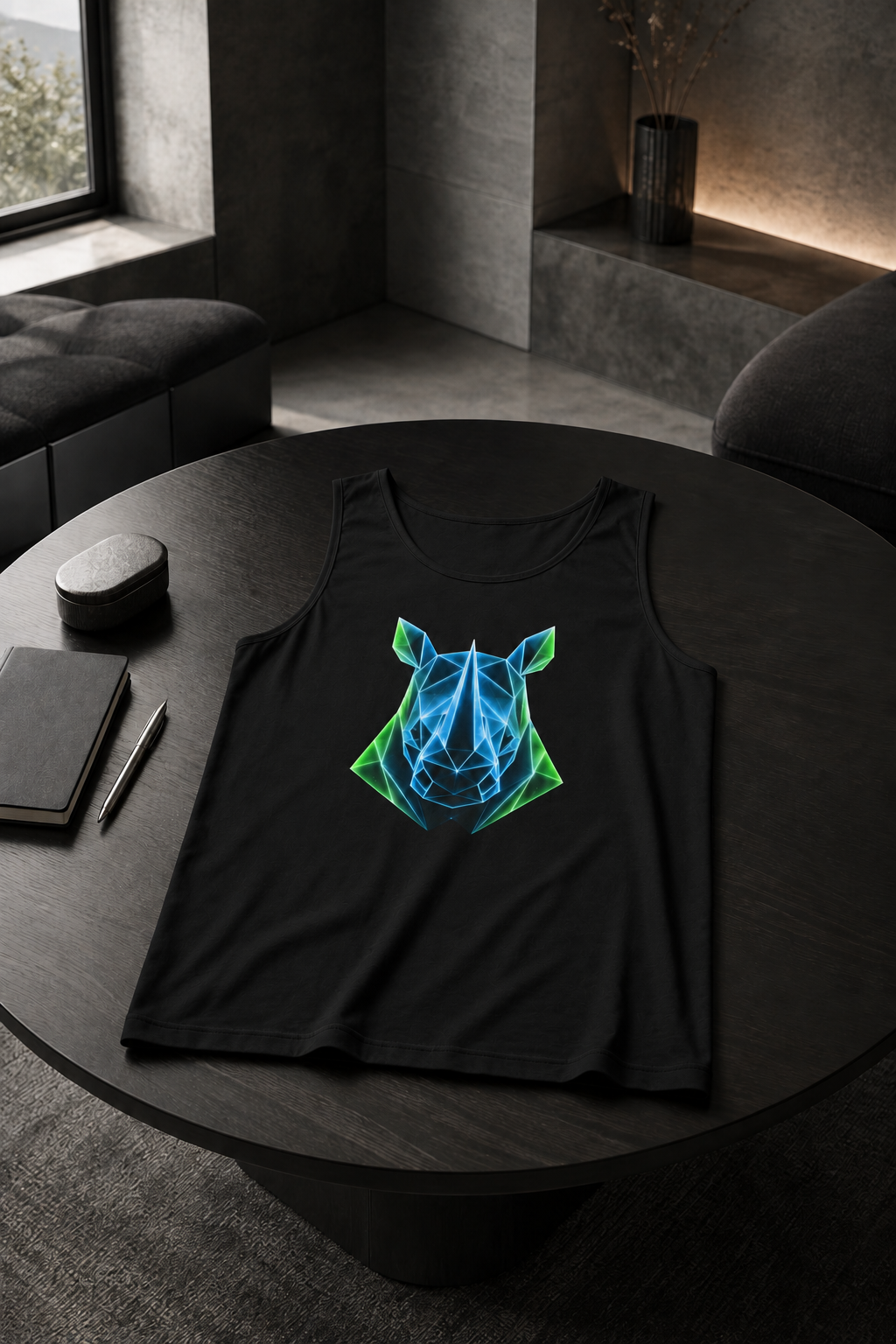 Origami Rhino Tank Top. Resilience Instinct Tank Top.