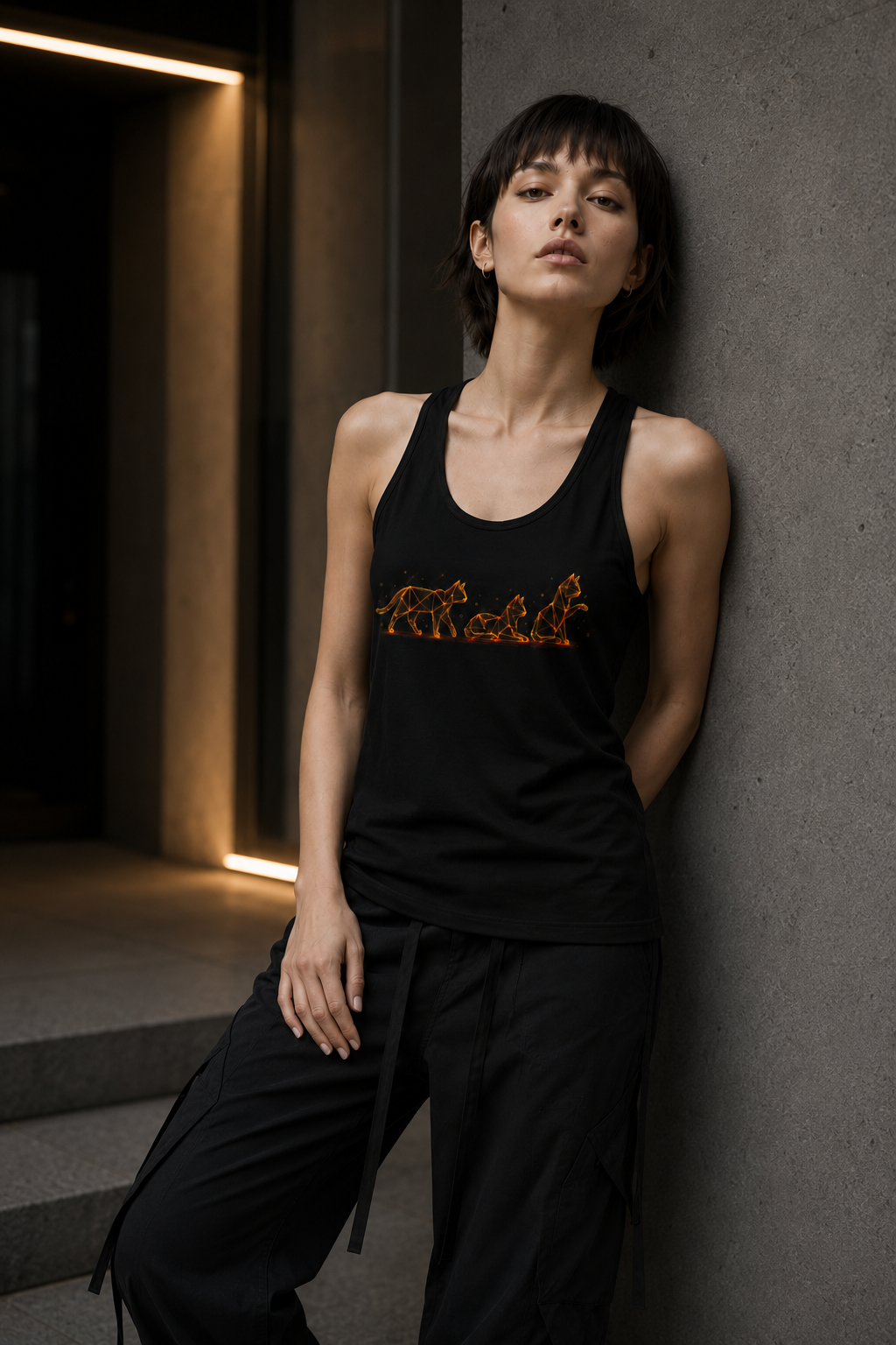 Origami Cats Women's Racerback Tank. Authenticity Instinct Tank