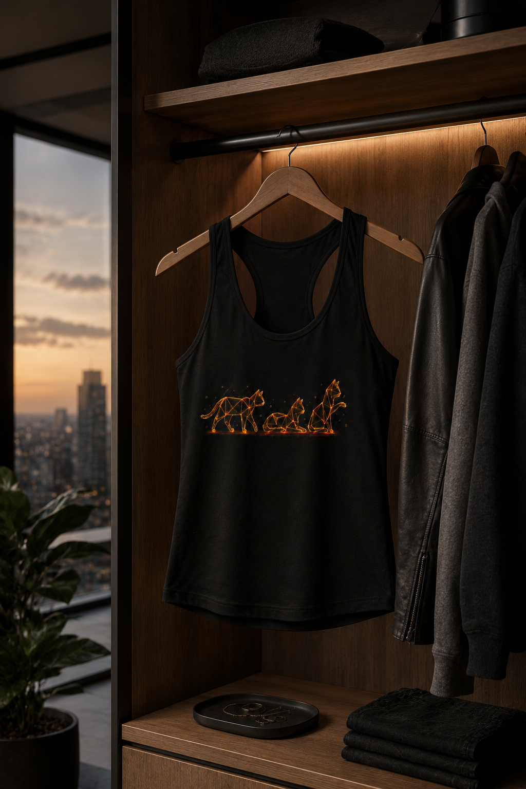 Origami Cats Women's Racerback Tank. Authenticity Instinct Tank