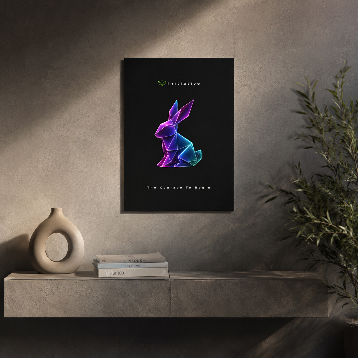 Initiative - The Courage To Begin Aluminum Composite Panel | Wall Art, Modern Decor