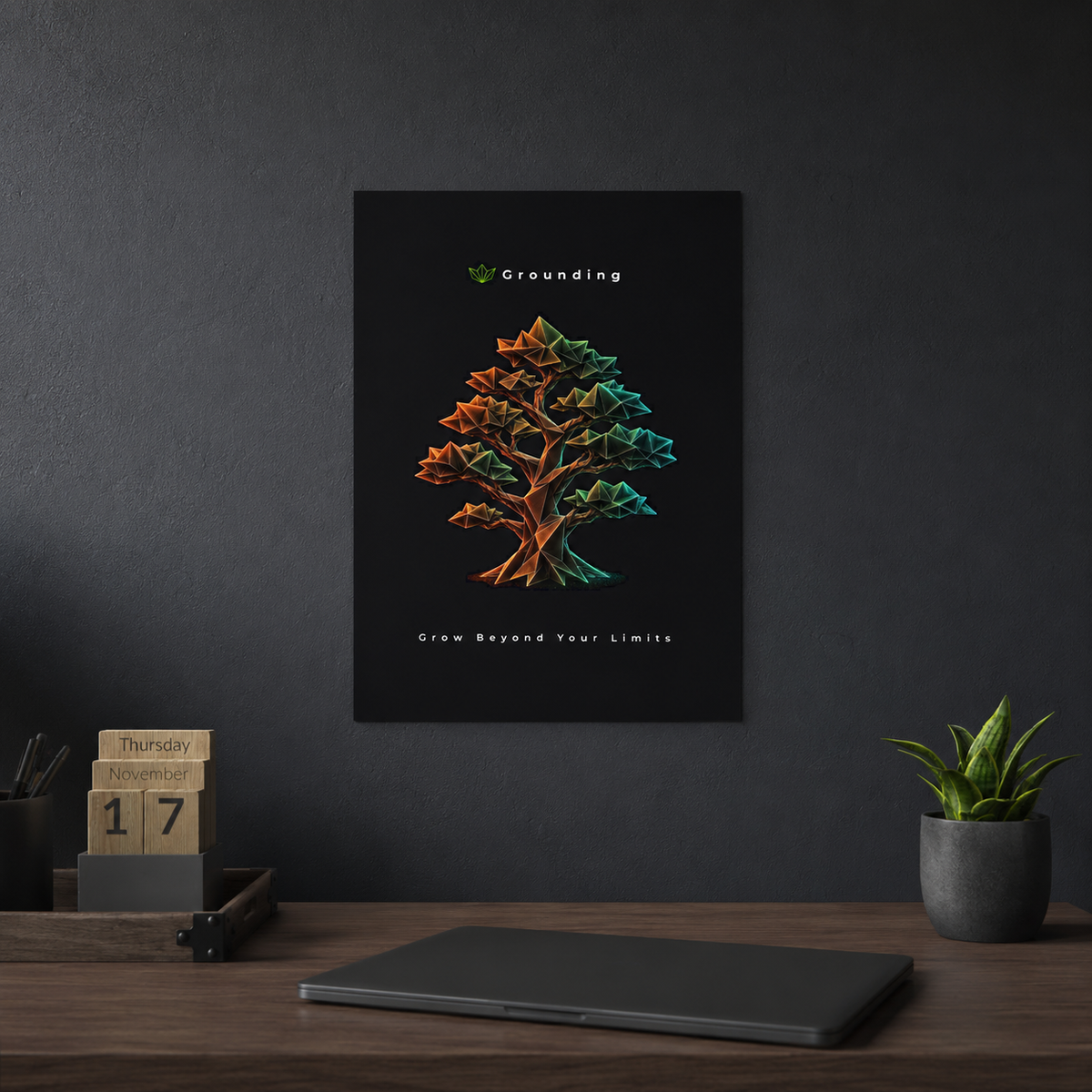 Grounding - Grow Beyond Your Limits Aluminum Composite Panel | Wall Art