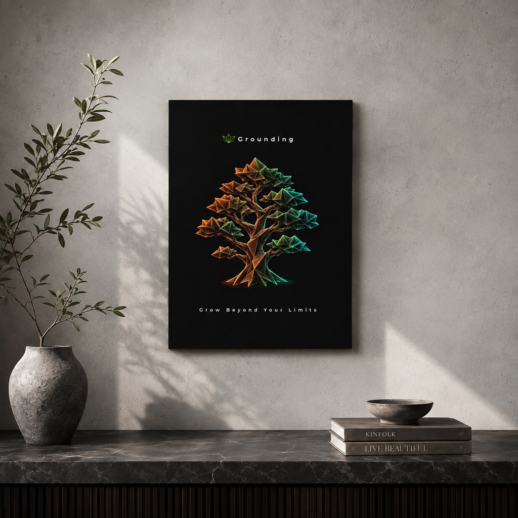 Grounding - Grow Beyond Your Limits Aluminum Composite Panel | Wall Art