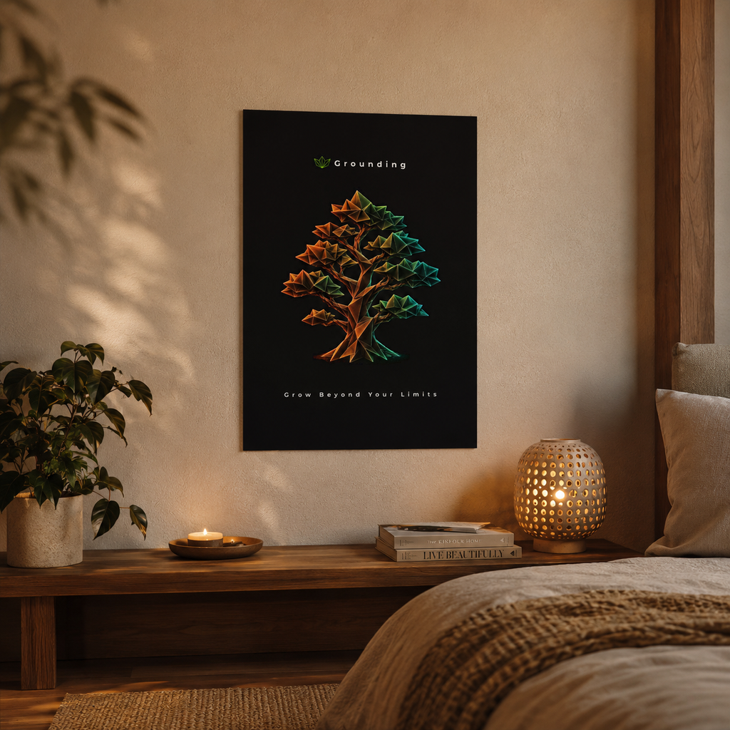 Grounding - Grow Beyond Your Limits Aluminum Composite Panel | Wall Art