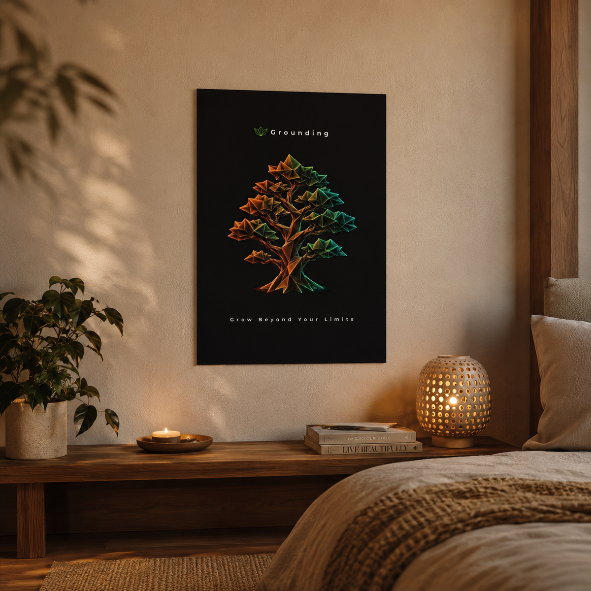 Grounding - Grow Beyond Your Limits Aluminum Composite Panel | Wall Art