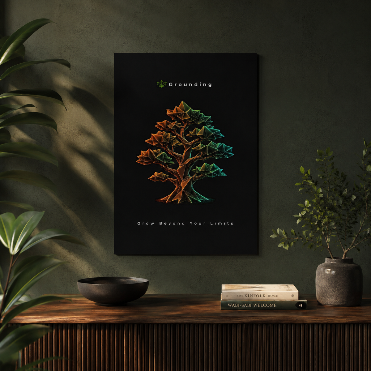 Grounding - Grow Beyond Your Limits Aluminum Composite Panel | Wall Art