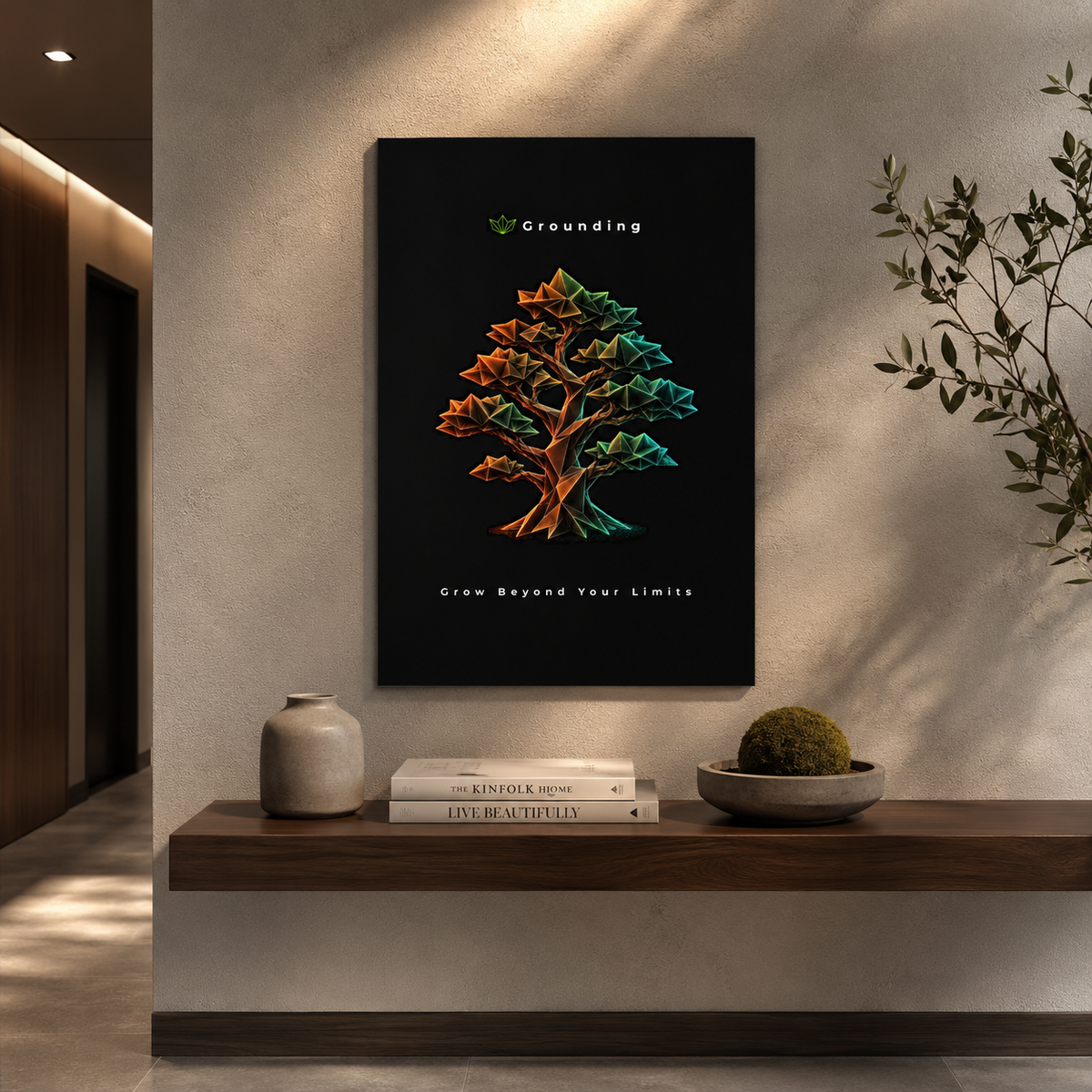 Grounding - Grow Beyond Your Limits Aluminum Composite Panel | Wall Art
