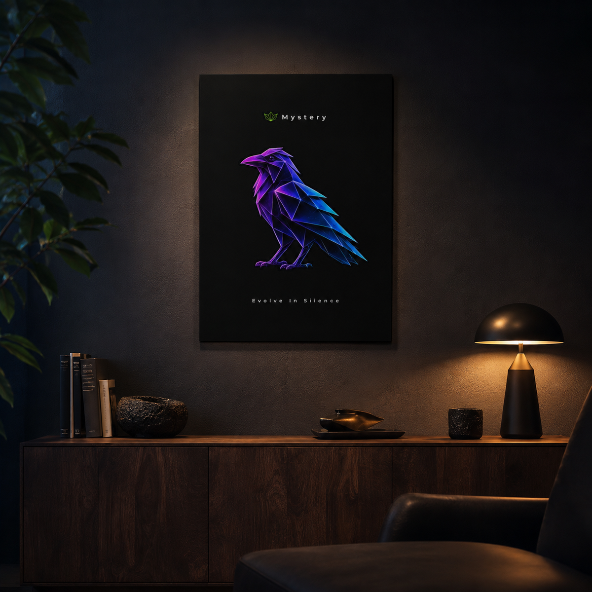 Mystery - Evolve in Silence Aluminum Composite Panel | Modern Wall Art