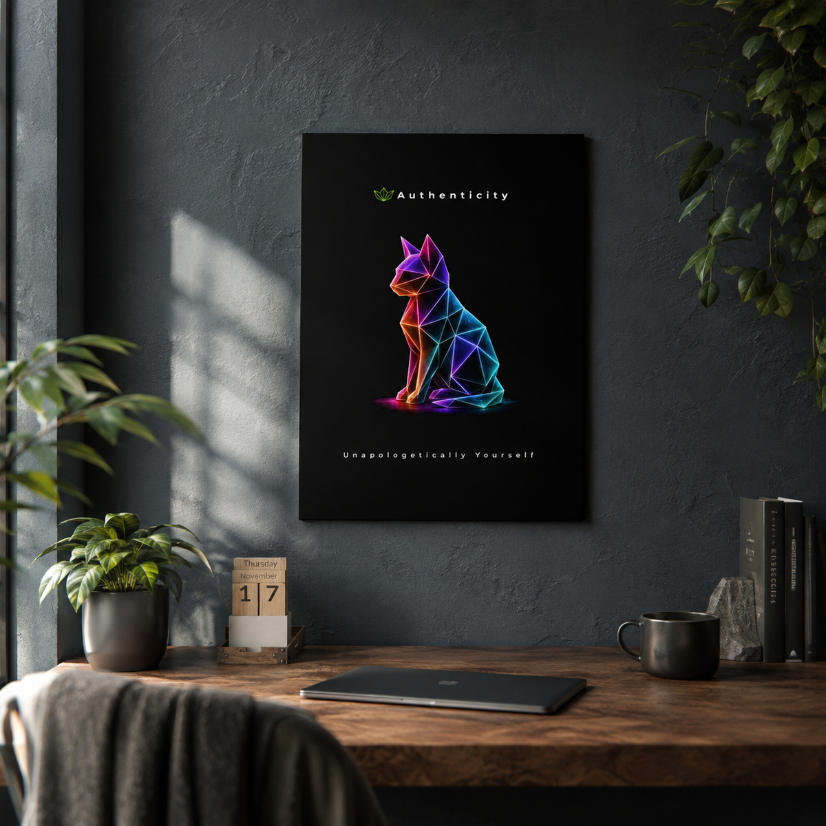 Authenticity - Unapologetically Yourself Panel | Authenticity Motivational Wall Art