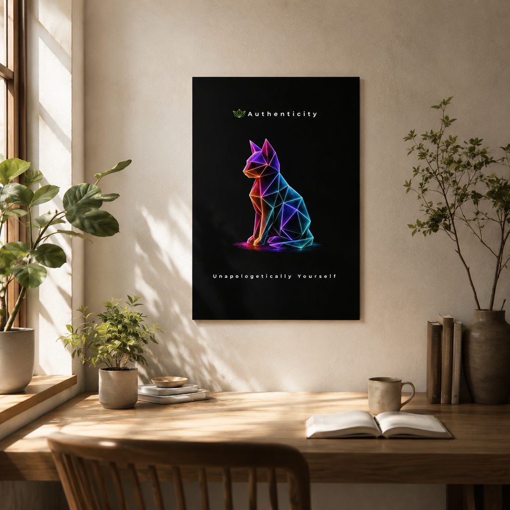 Authenticity - Unapologetically Yourself Panel | Authenticity Motivational Wall Art