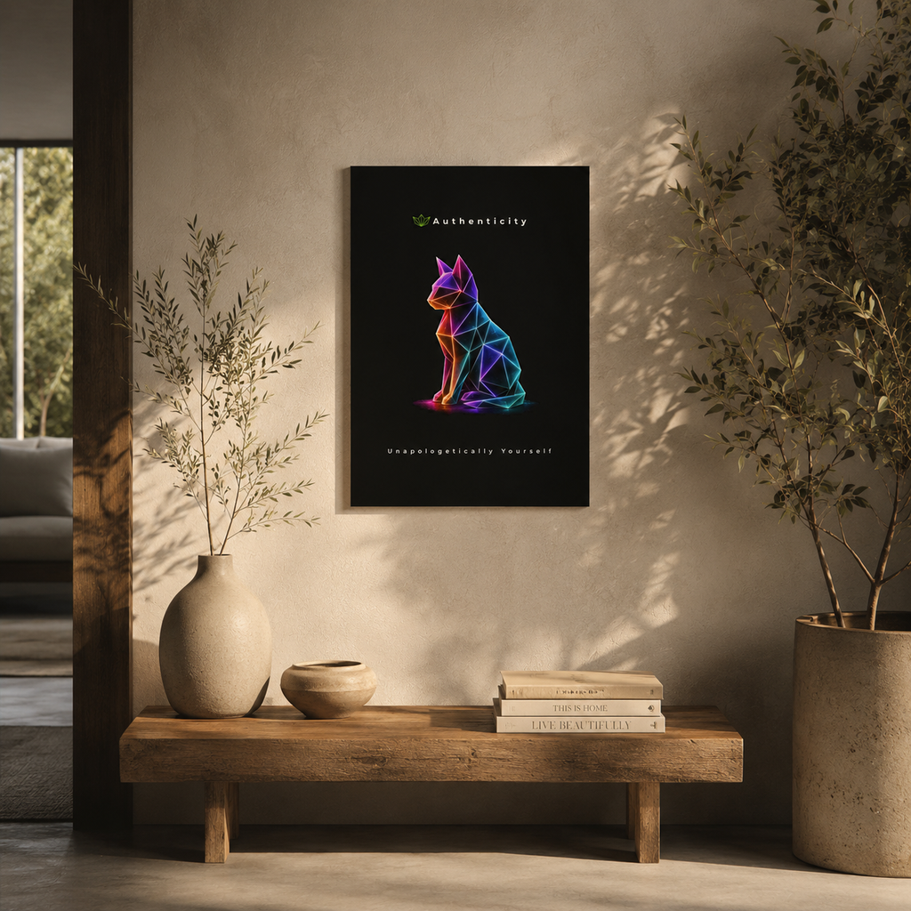 Authenticity - Unapologetically Yourself Panel | Authenticity Motivational Wall Art