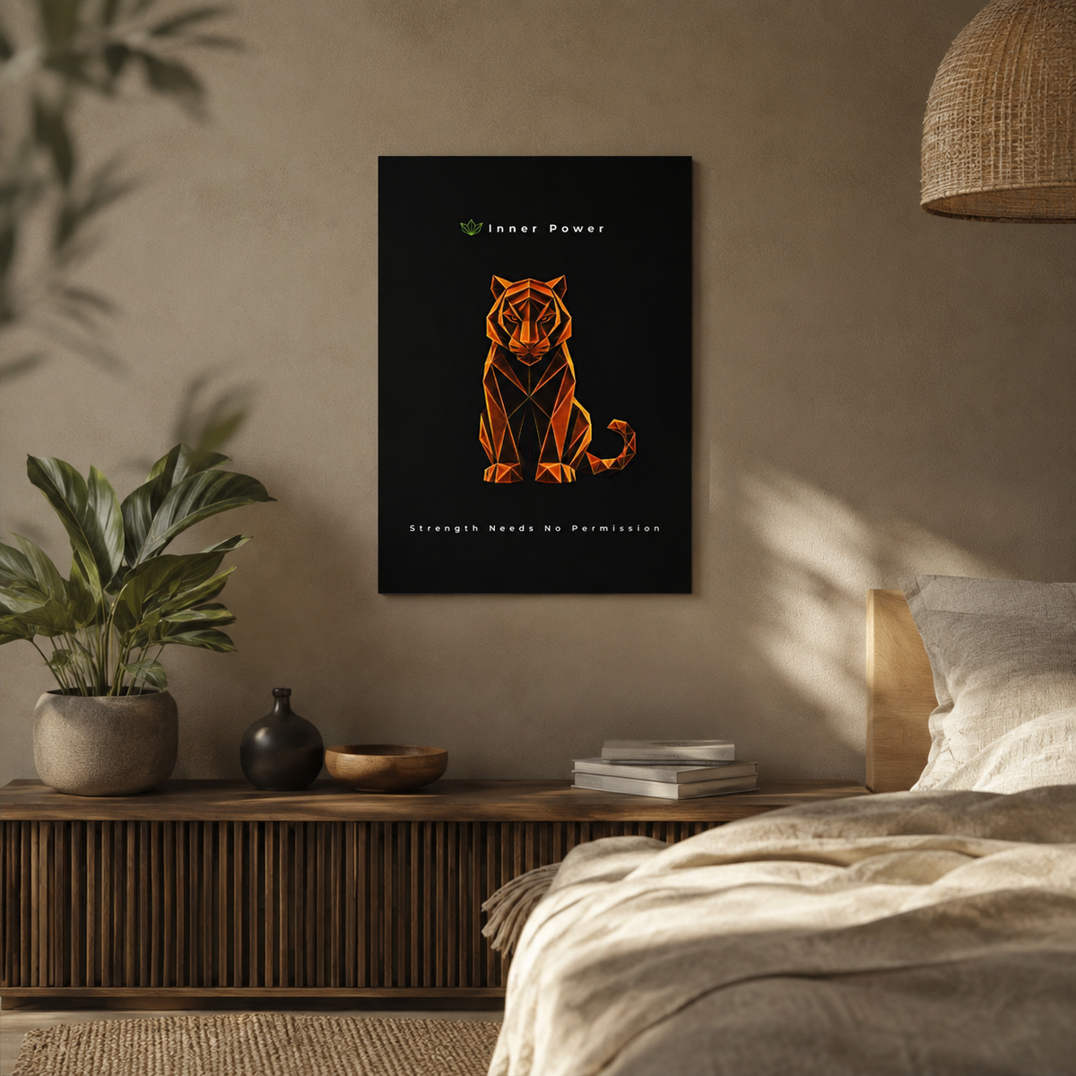 Inner Power - Strength Needs No Permission Art Aluminum Composite Panel | Inner Power Strength Wall Decor