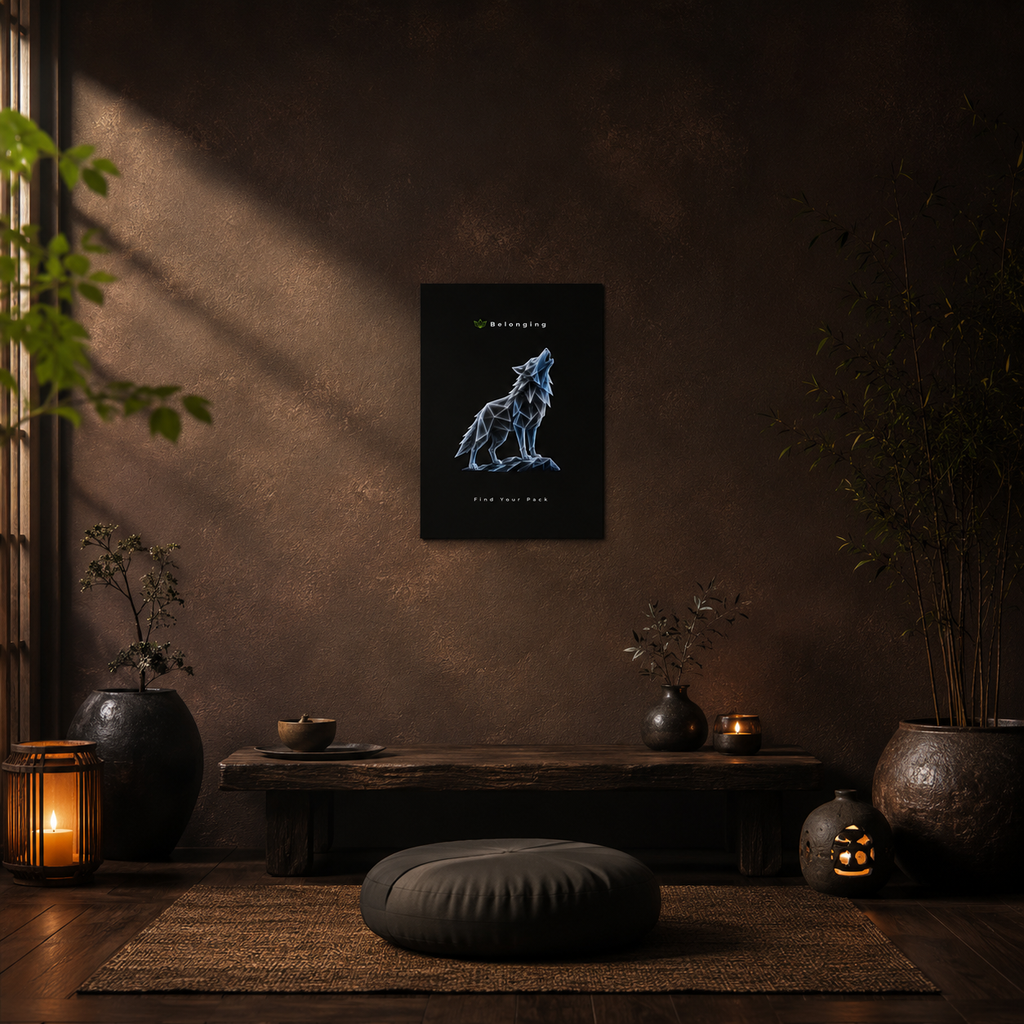 Belonging - Find Your Pack Aluminum Composite Panel | Find Your Pack wall art