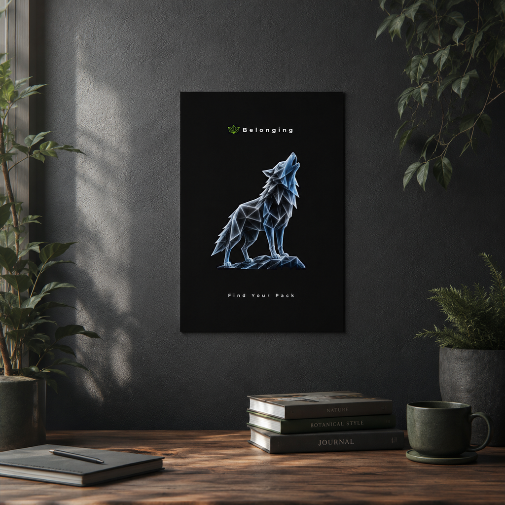 Belonging - Find Your Pack Aluminum Composite Panel | Find Your Pack wall art