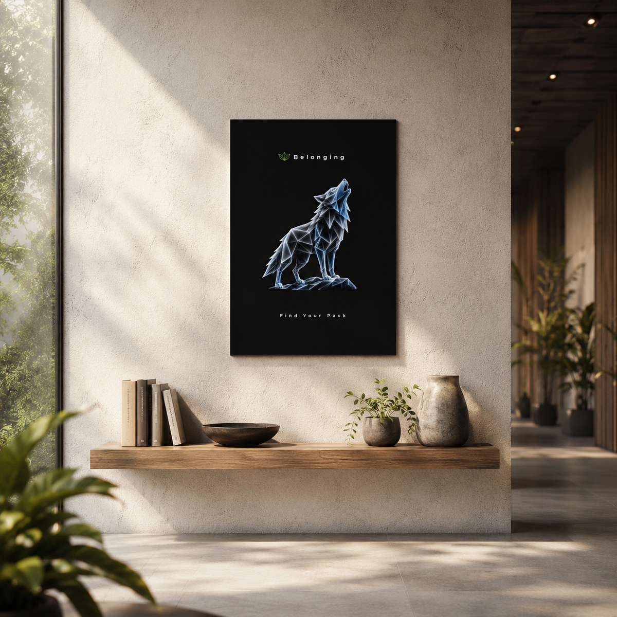 Belonging - Find Your Pack Aluminum Composite Panel | Find Your Pack wall art