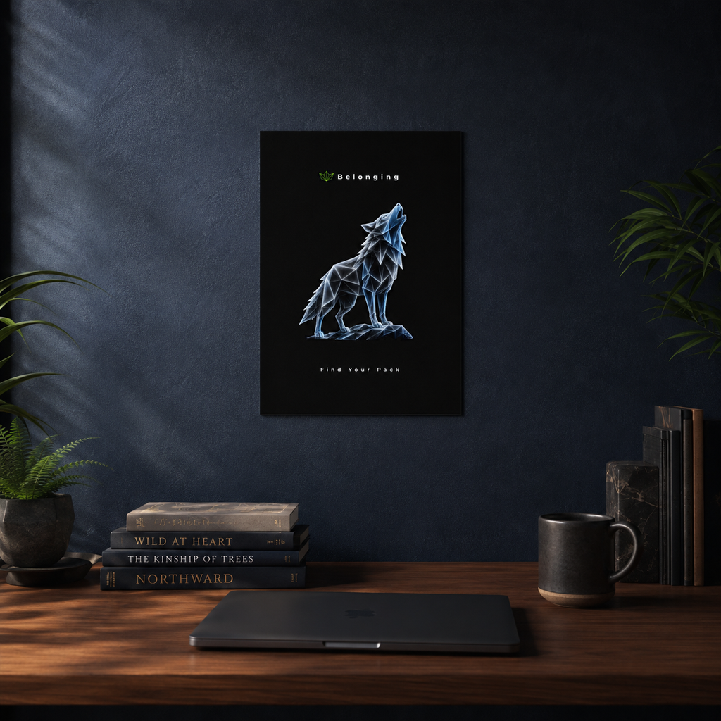 Belonging - Find Your Pack Aluminum Composite Panel | Find Your Pack wall art