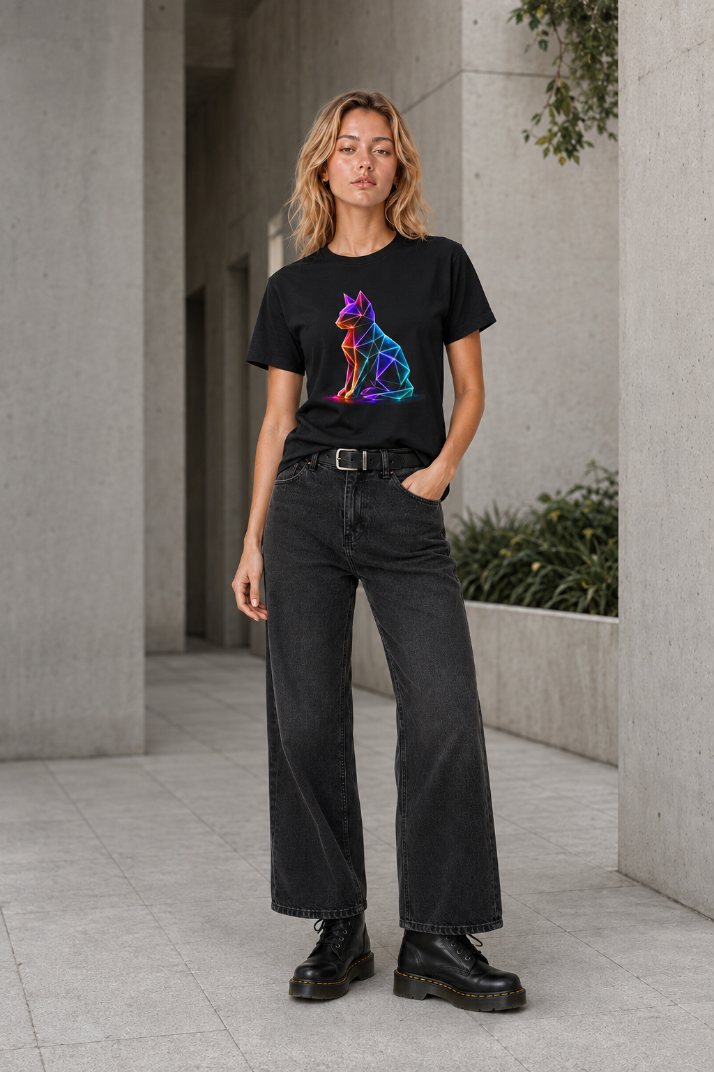 Origami Cat Shirt. Authenticity Instinct Tee