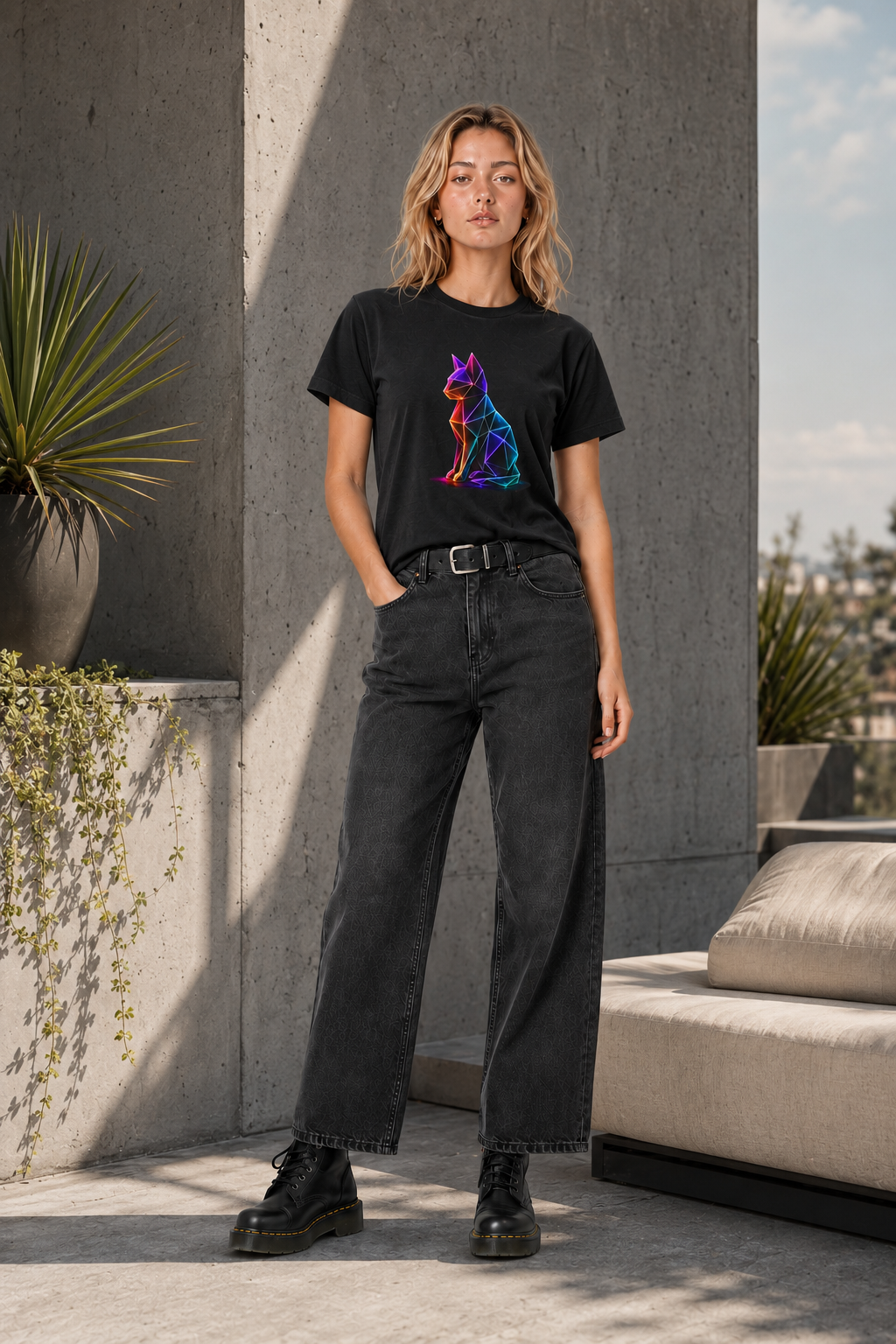 Origami Cat Shirt. Authenticity Instinct Tee