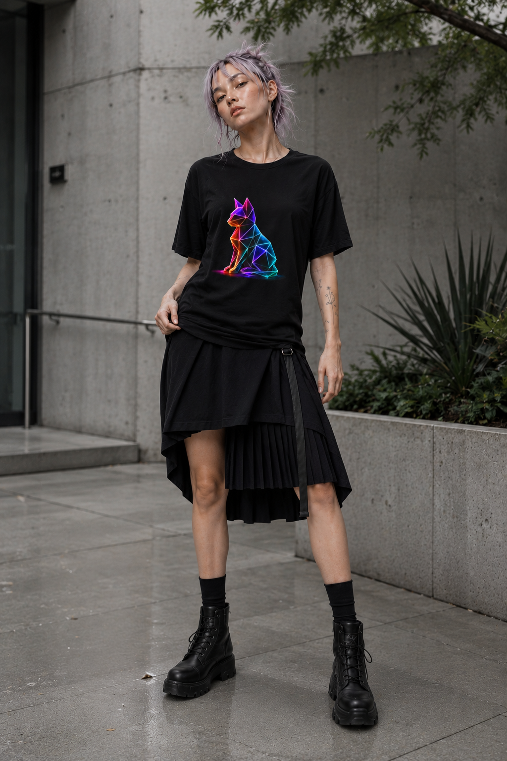 Origami Cat Shirt. Authenticity Instinct Tee