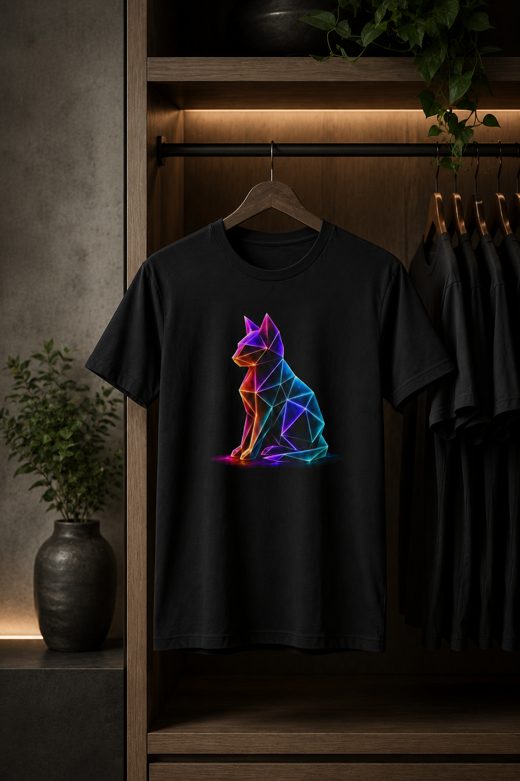 Origami Cat Shirt. Authenticity Instinct Tee