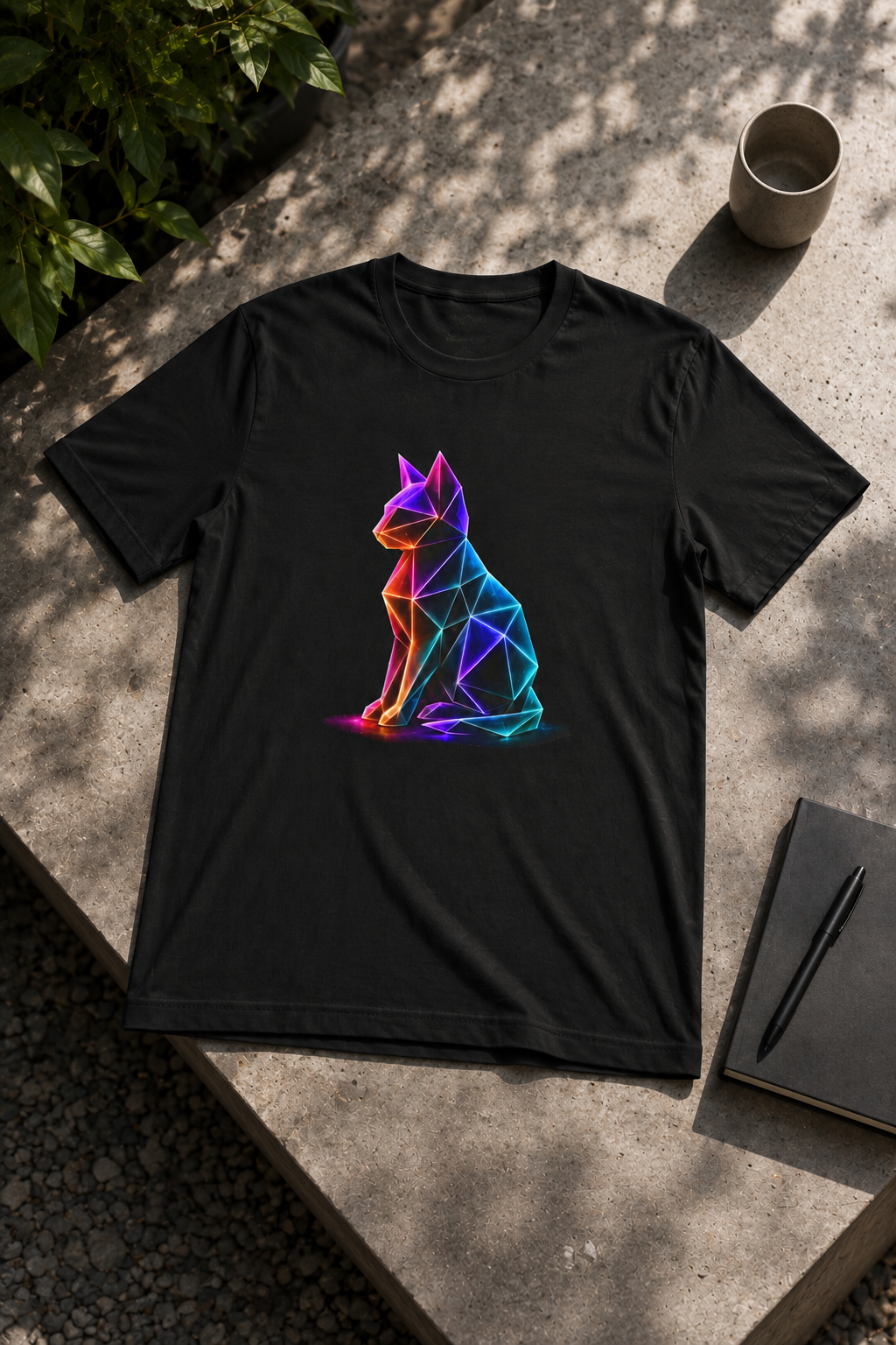 Origami Cat Shirt. Authenticity Instinct Tee