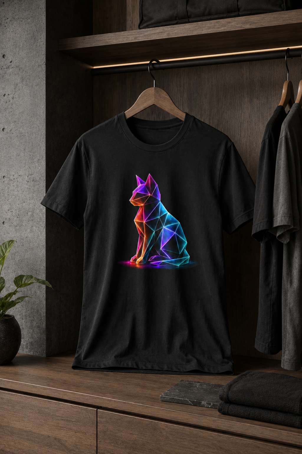 Origami Cat Shirt. Authenticity Instinct Tee