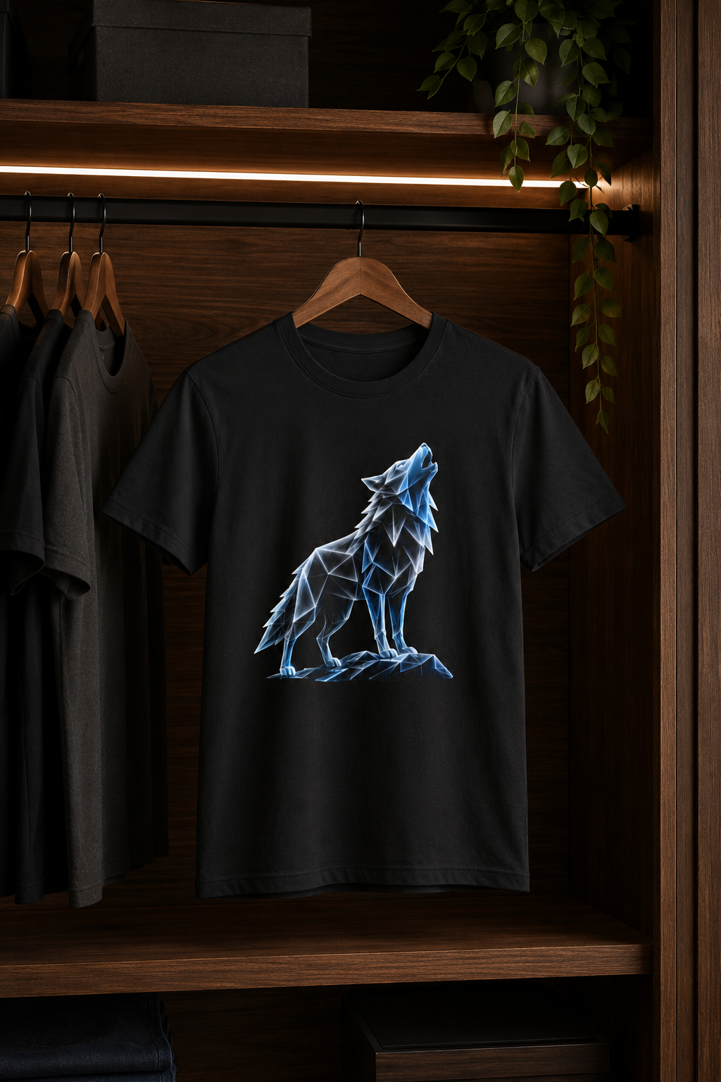Origami Wolf T-Shirt. Belonging Instinct Tee