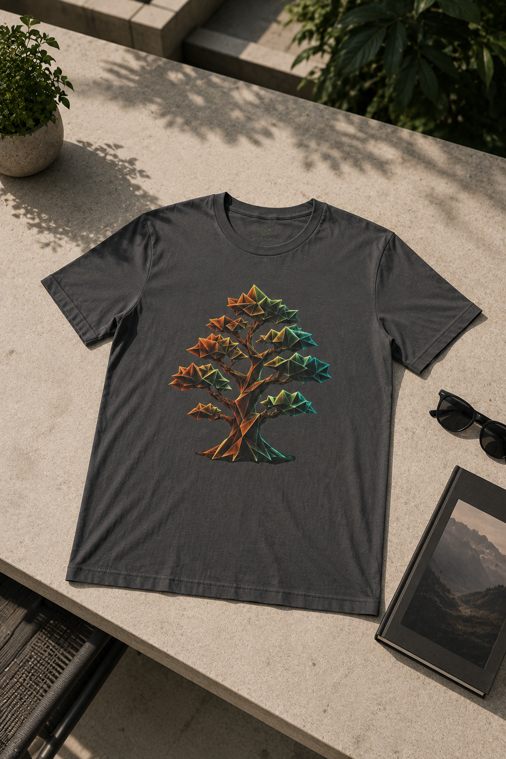 Origami Tree T-Shirt.  Grounding Instinct Tee
