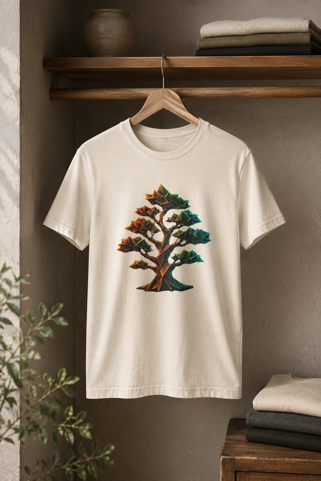 Origami Tree T-Shirt.  Grounding Instinct Tee