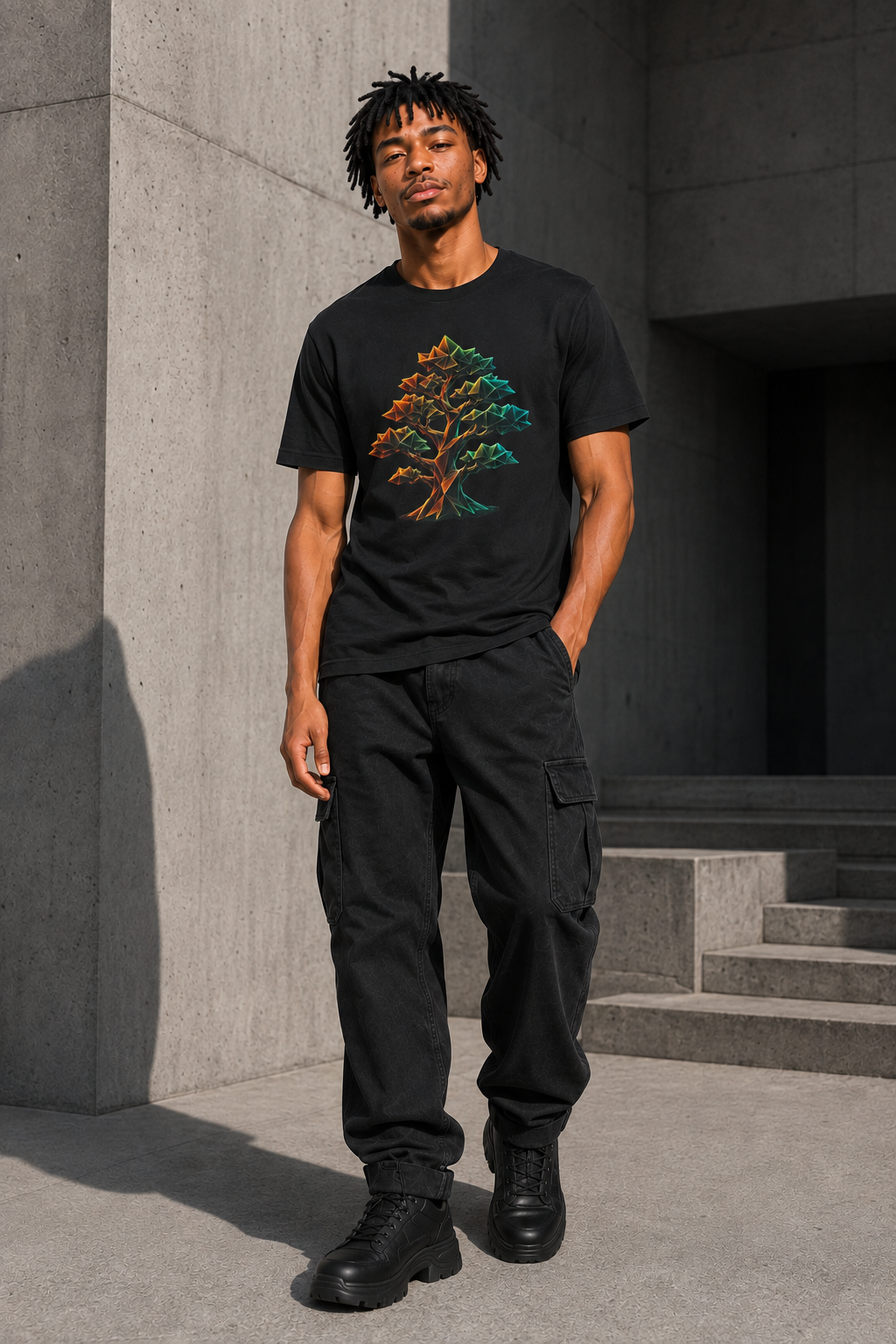 Origami Tree T-Shirt.  Grounding Instinct Tee