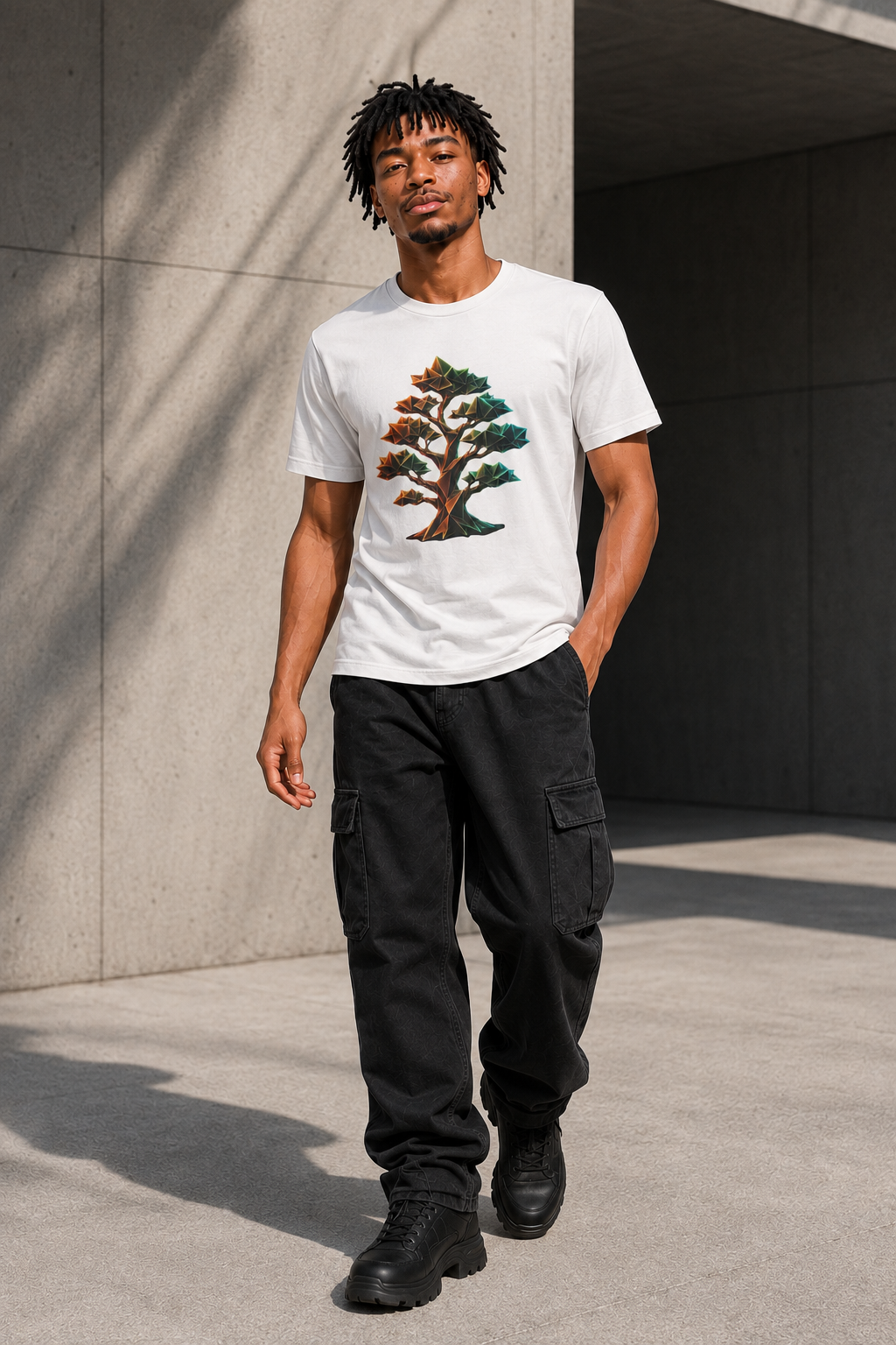 Origami Tree T-Shirt.  Grounding Instinct Tee
