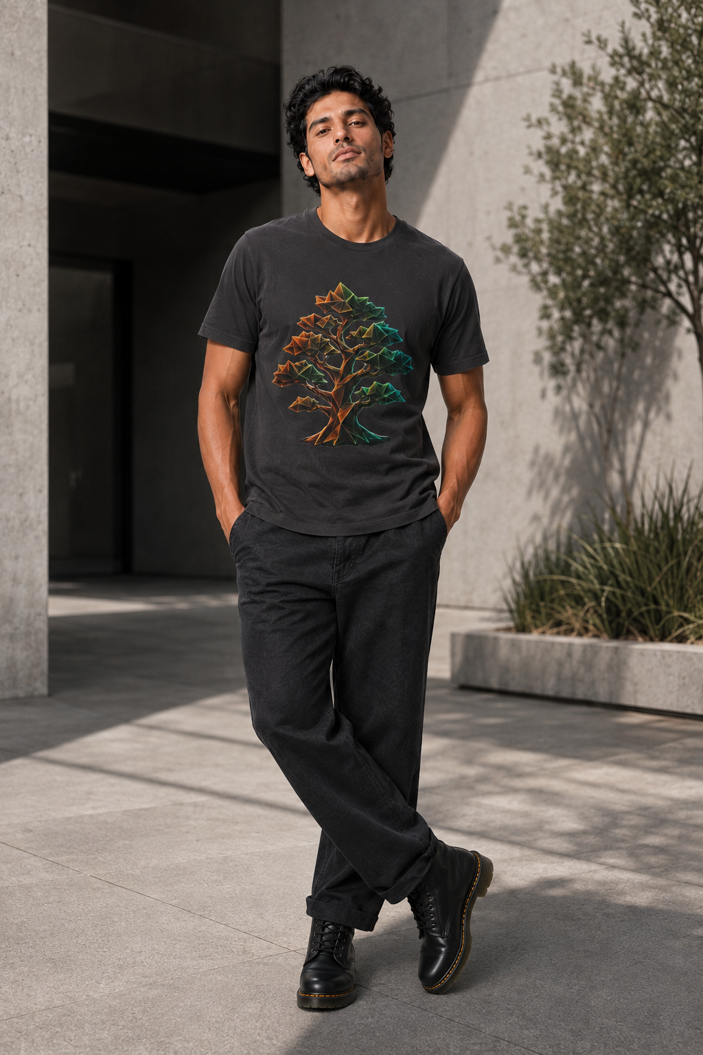 Origami Tree T-Shirt.  Grounding Instinct Tee