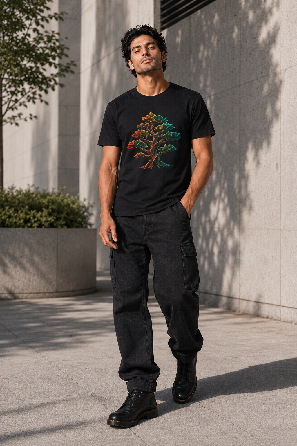Origami Tree T-Shirt.  Grounding Instinct Tee