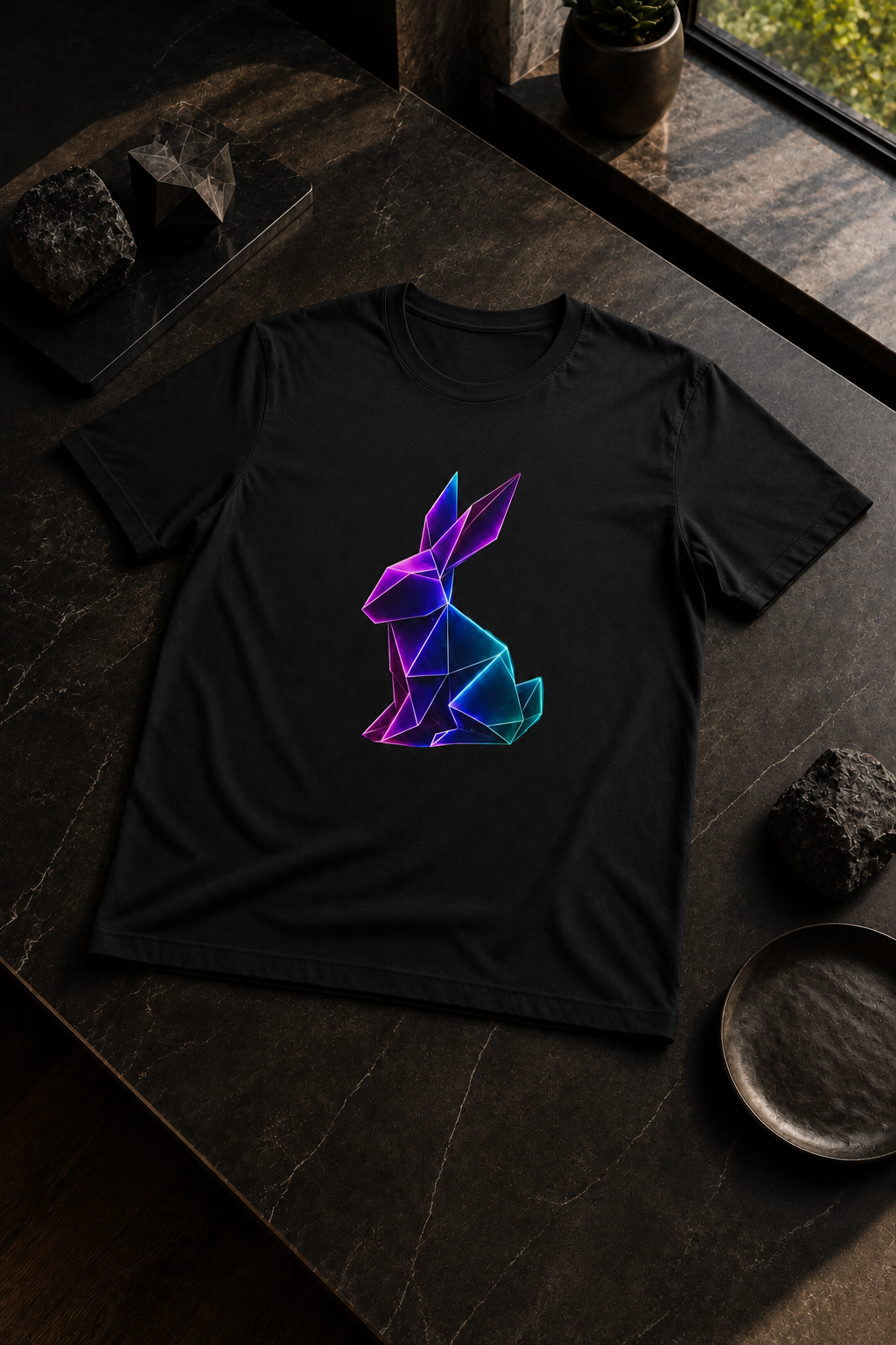 Origami rabbit T-shirt. Initiative Instinct Tee