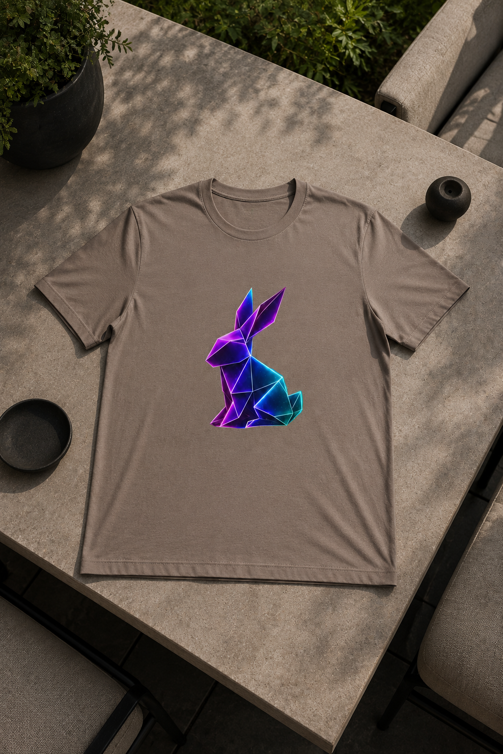 Origami rabbit T-shirt. Initiative Instinct Tee