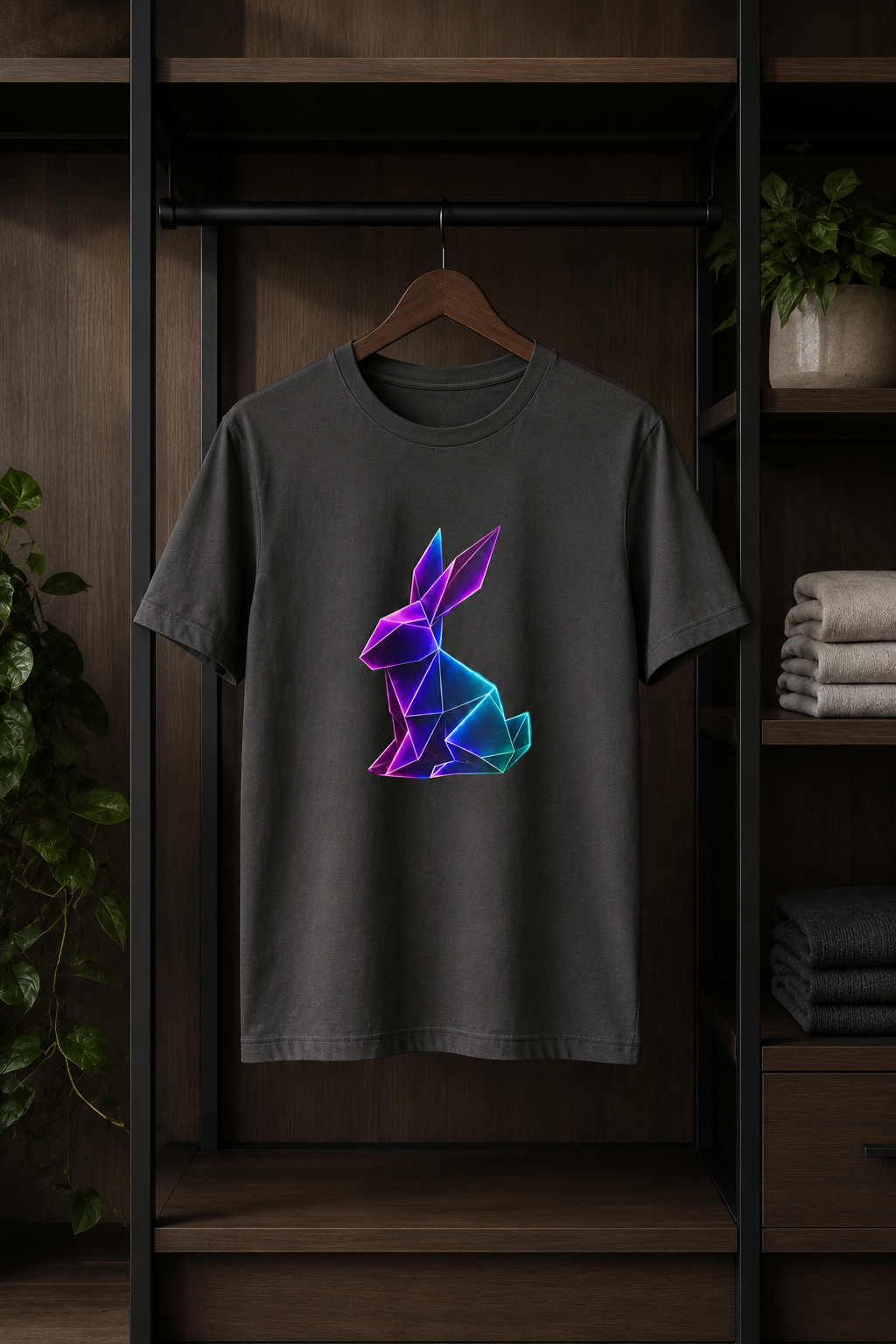 Origami rabbit T-shirt. Initiative Instinct Tee