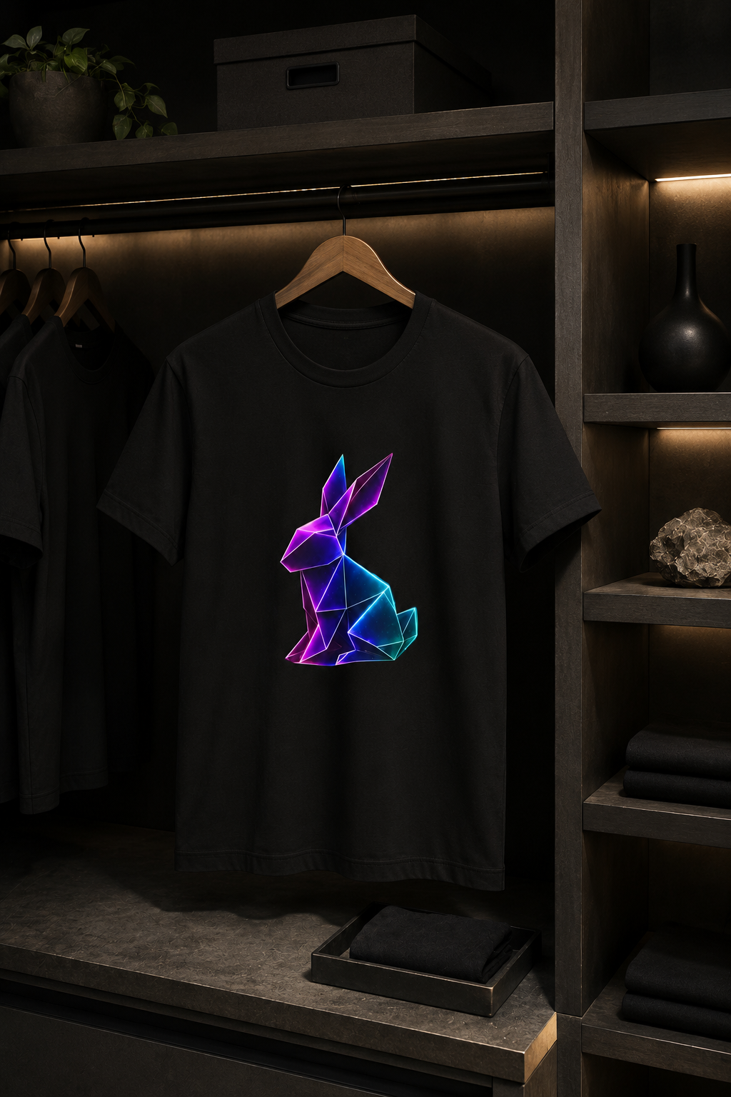 Origami rabbit T-shirt. Initiative Instinct Tee