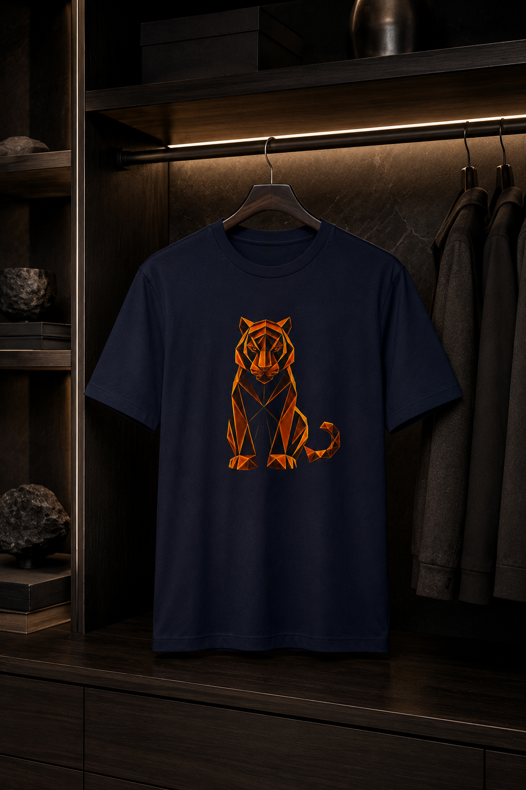 Origamy Tiger T-Shirt. Inner Power Instinct Tee