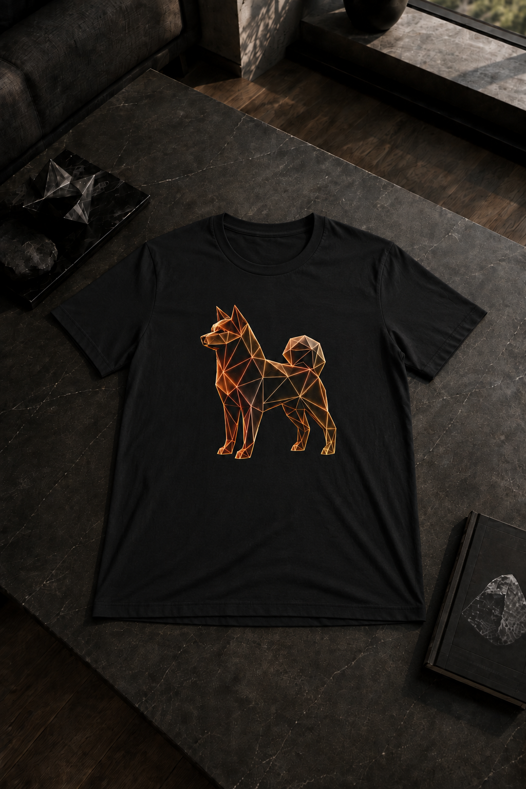 Origami Dog T-Shirt. Loyalty Instinct Tee