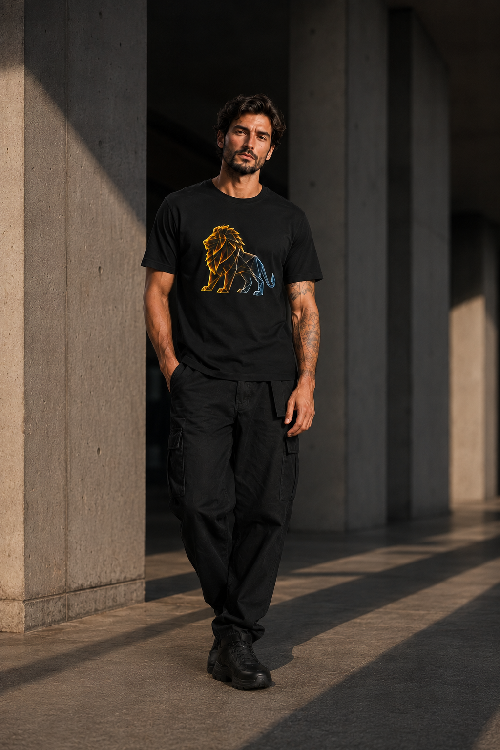 Origami Lion | Presence Instinct T-Shirt